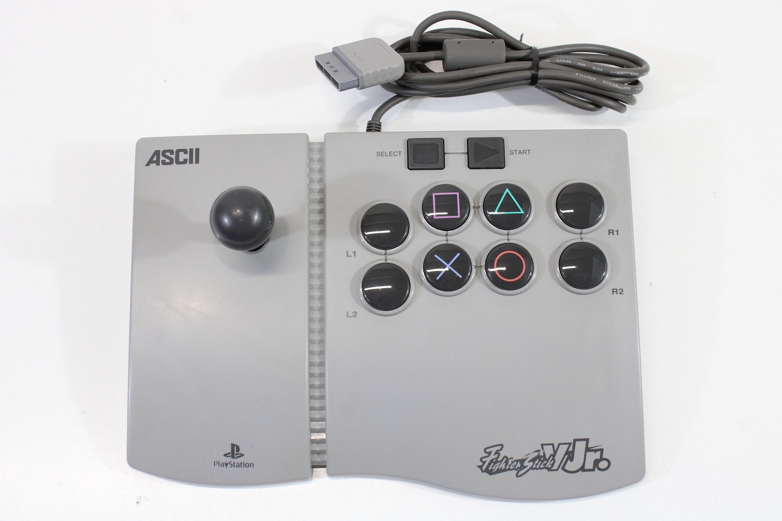 ASCII Fighter Stick V Jr. Arcade Joystick Controller ASC-0504J PlayStation PS1