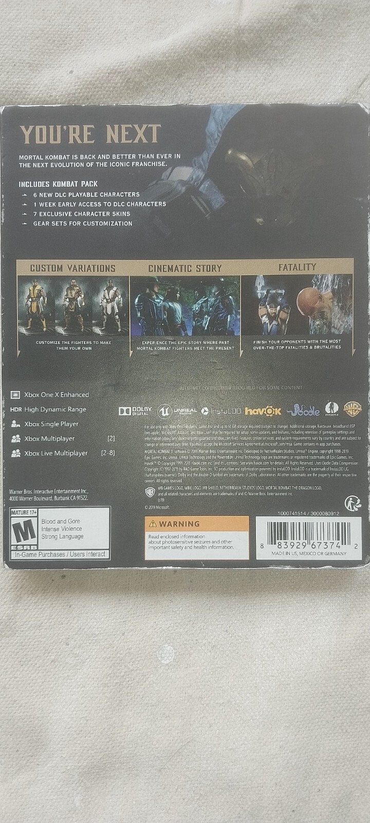 Xbox One Mk11 Premium Edition