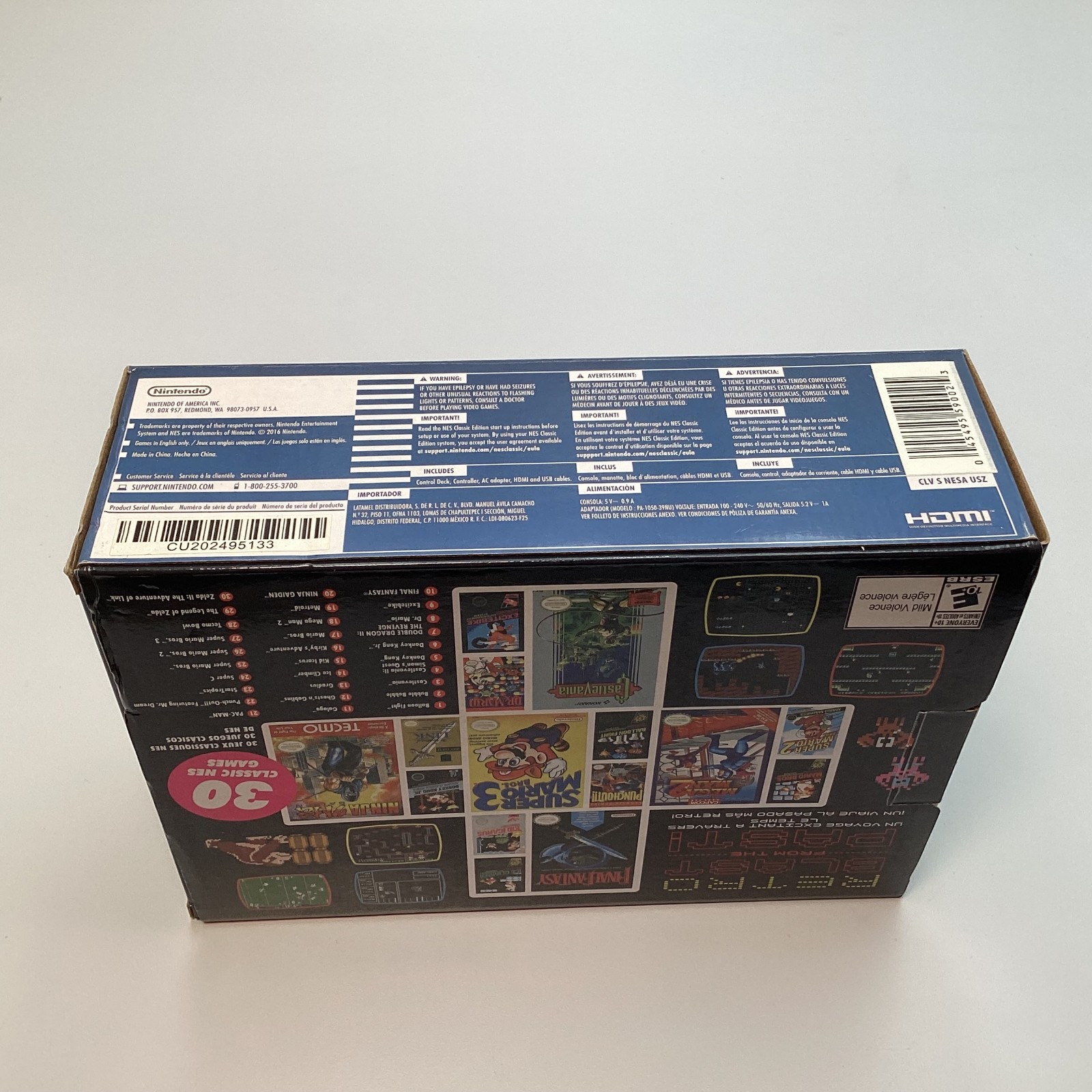 Nintendo NES Classic Edition Console CLV-001 with 30 Built-In Games – w/ Box