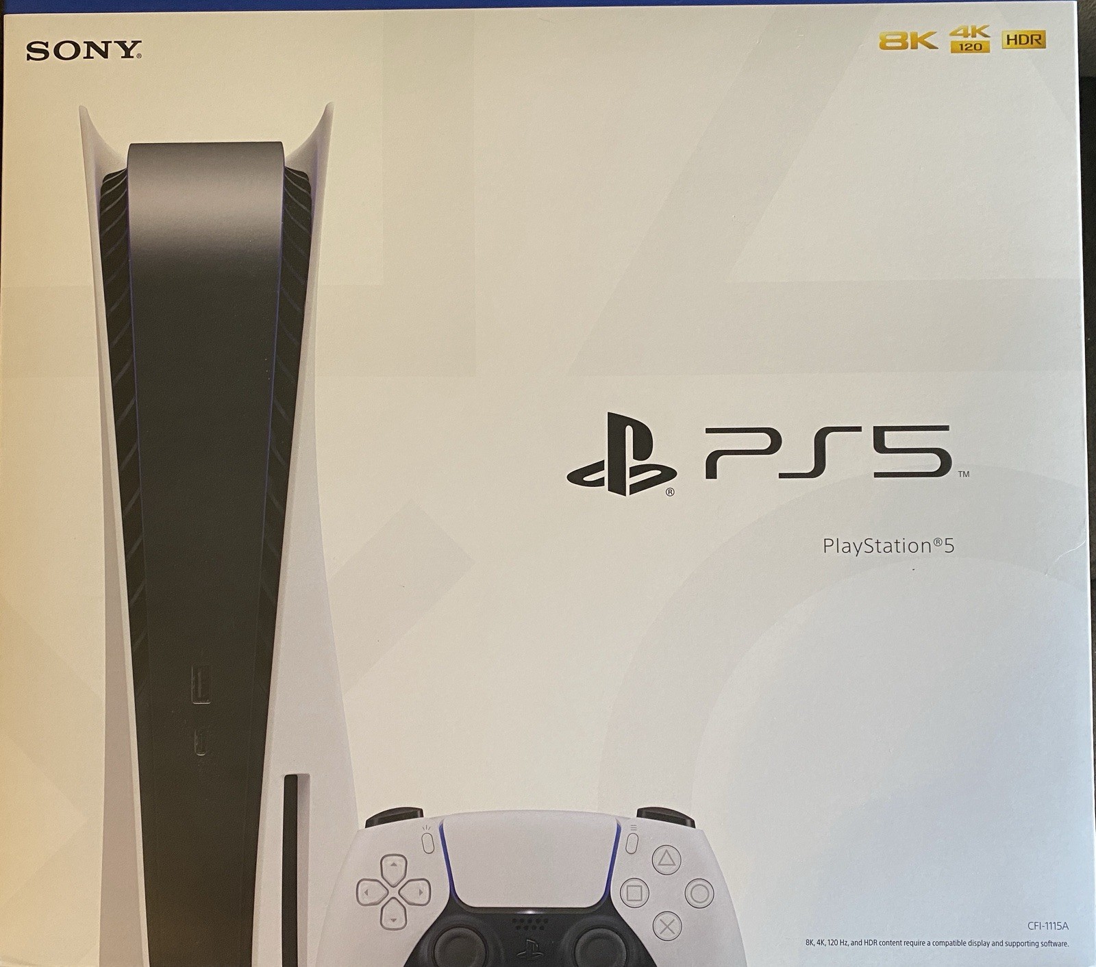 Sony PlayStation 5 Disc Edition PS5 825GB White Console Gaming System CFI-1115A