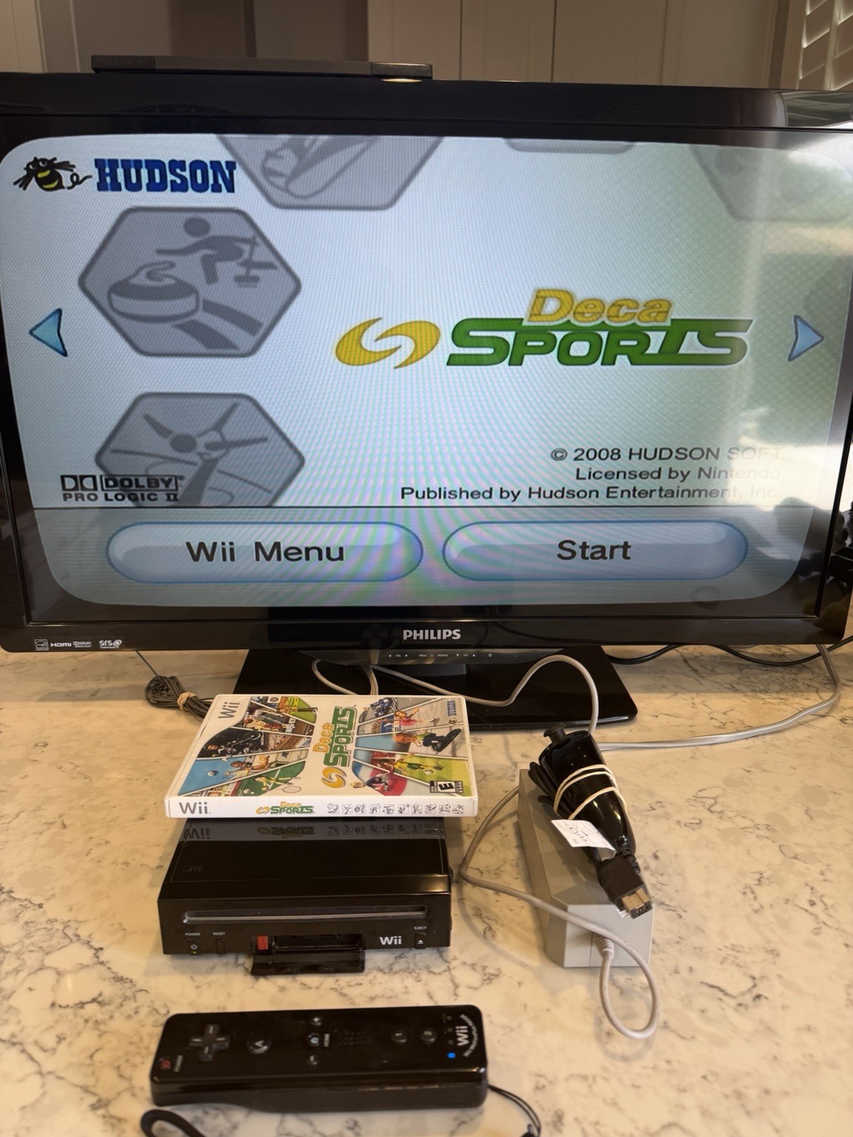 Nintendo Wii RVL-101 Console Bundle 6 Games MotionPlus Tested Complete Works