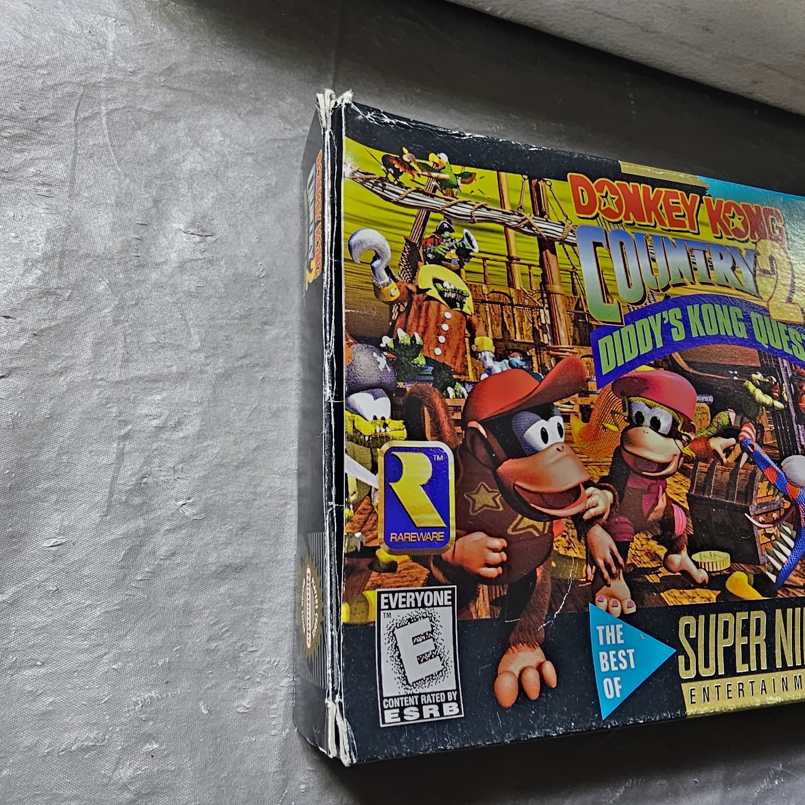Super Nintendo SNES Console IN BOX Bundle W/ Super Mario All Star Donkey Kong 2!