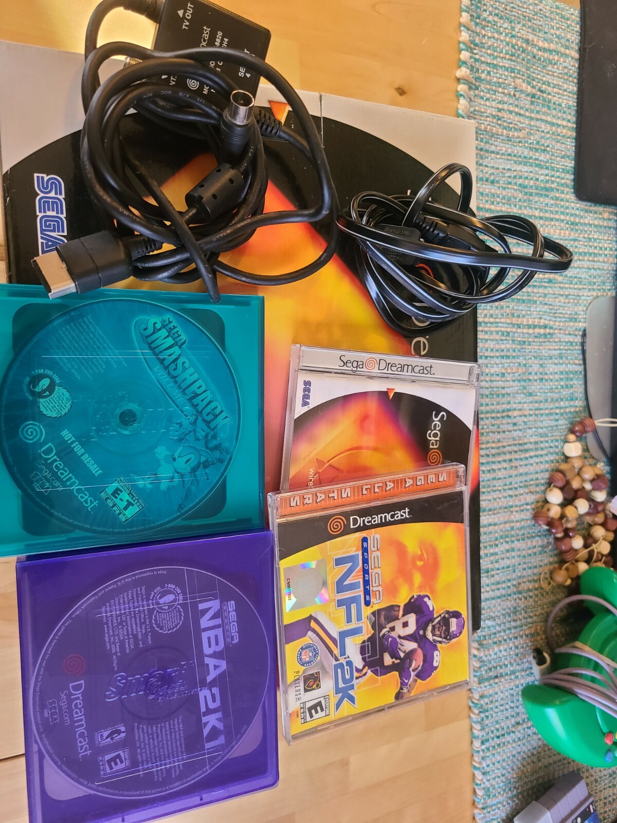 ⭐ Sega Dreamcast System White Console (NTSC) NEAR COMPLETE in Box Papers tested⭐