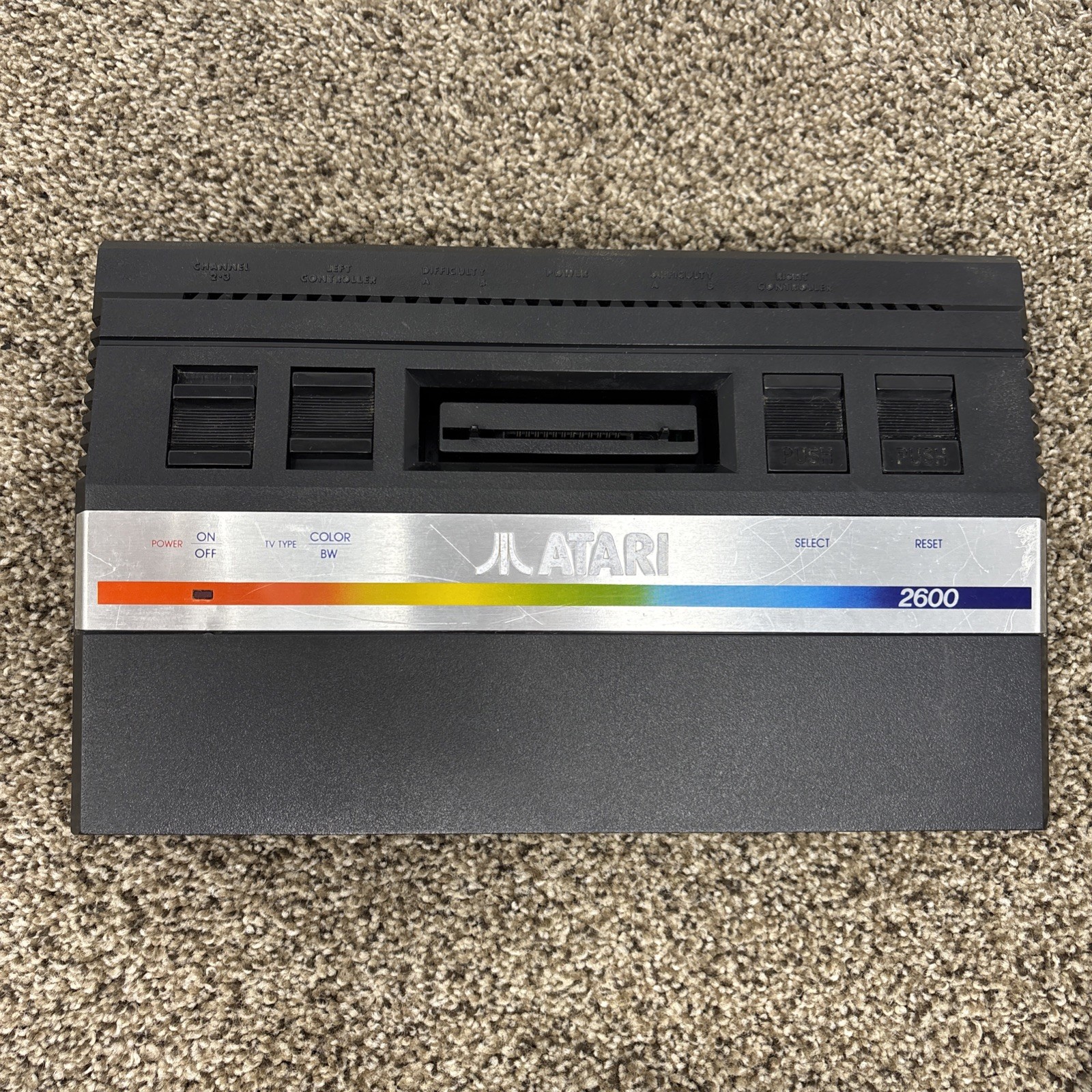 Atari 2600 Junior Jr Console System Bundle 15 Games Joystick Tested Bundle Lot
