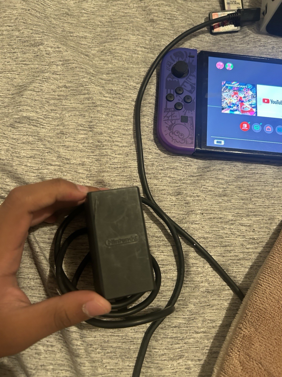Nintendo Switch OLED Splatoon 3 Special Edition 64GB Dock Mario kart & smash bro