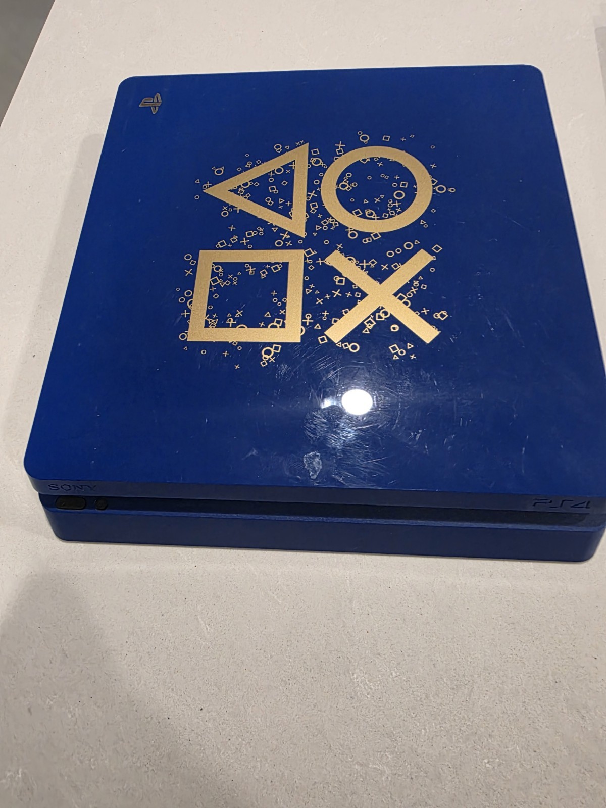 Sony PlayStation 2 controls and games Lmt. Edit Gaming Console – Blue & Gold con