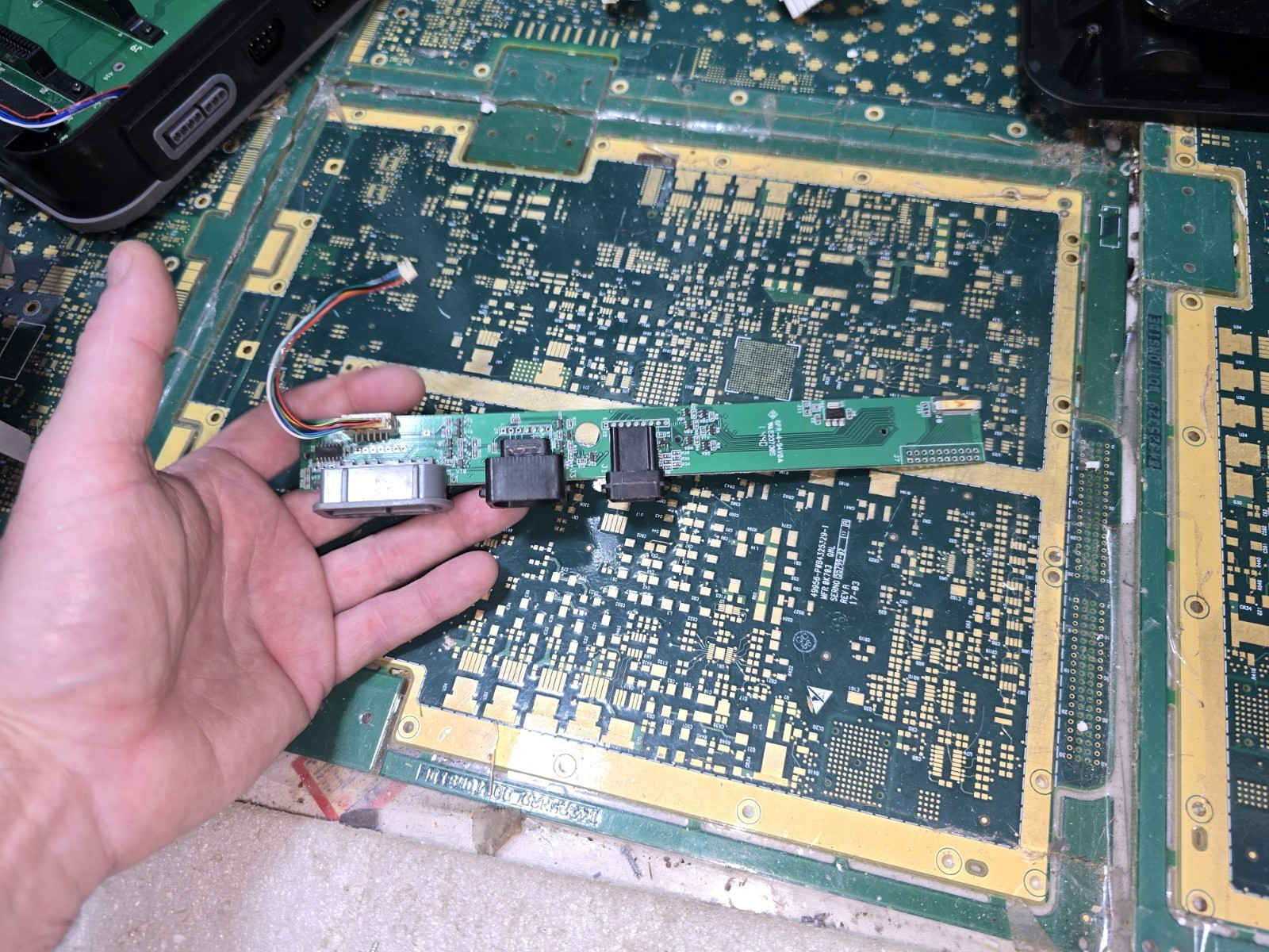 Hyperkin Retron 5 Right Side Controller Port Board w/Cable ONLY-Good-Tested-READ