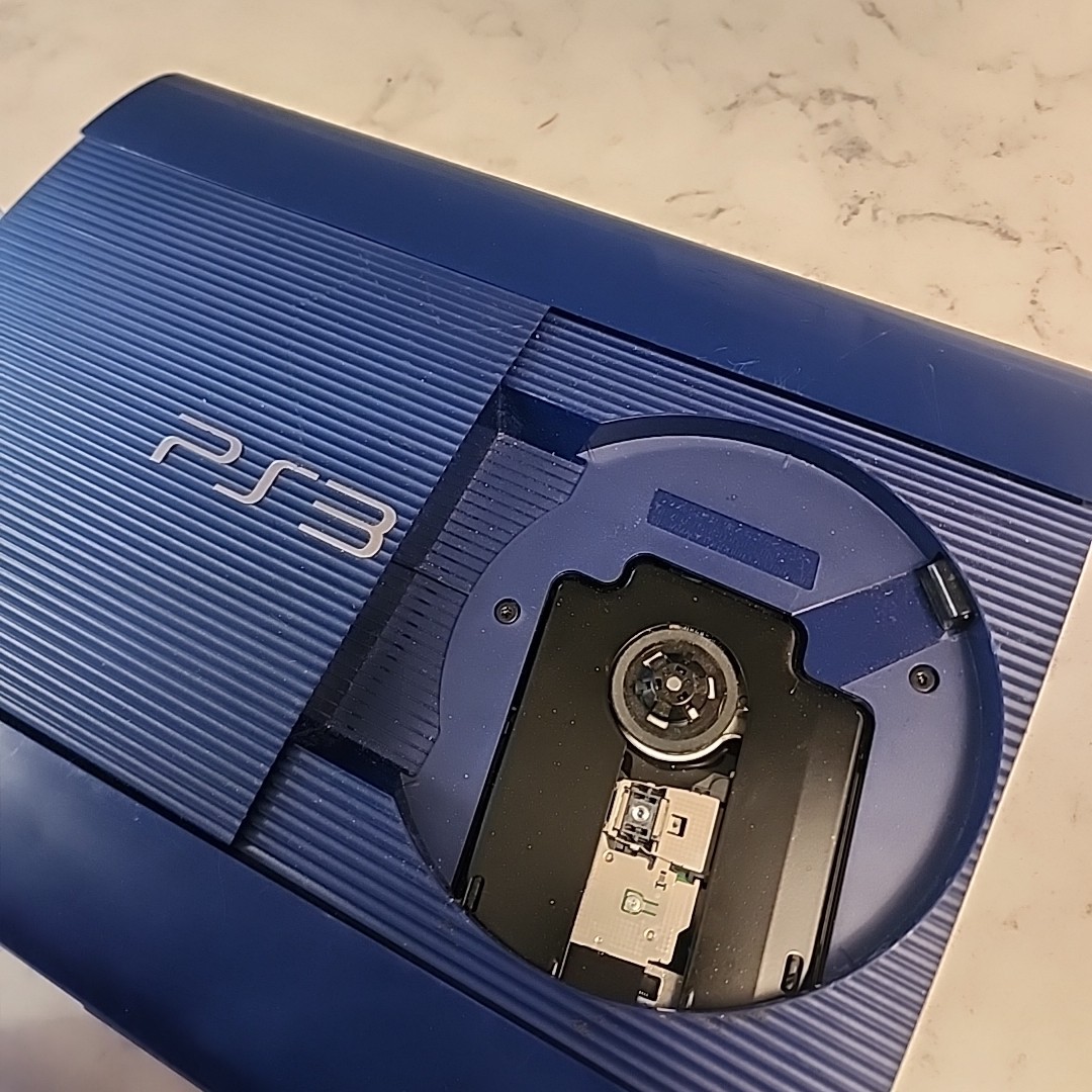 READ Sony PlayStation 3 Super Slim PS3 (cech-4201b) Azurite Blue Console Only