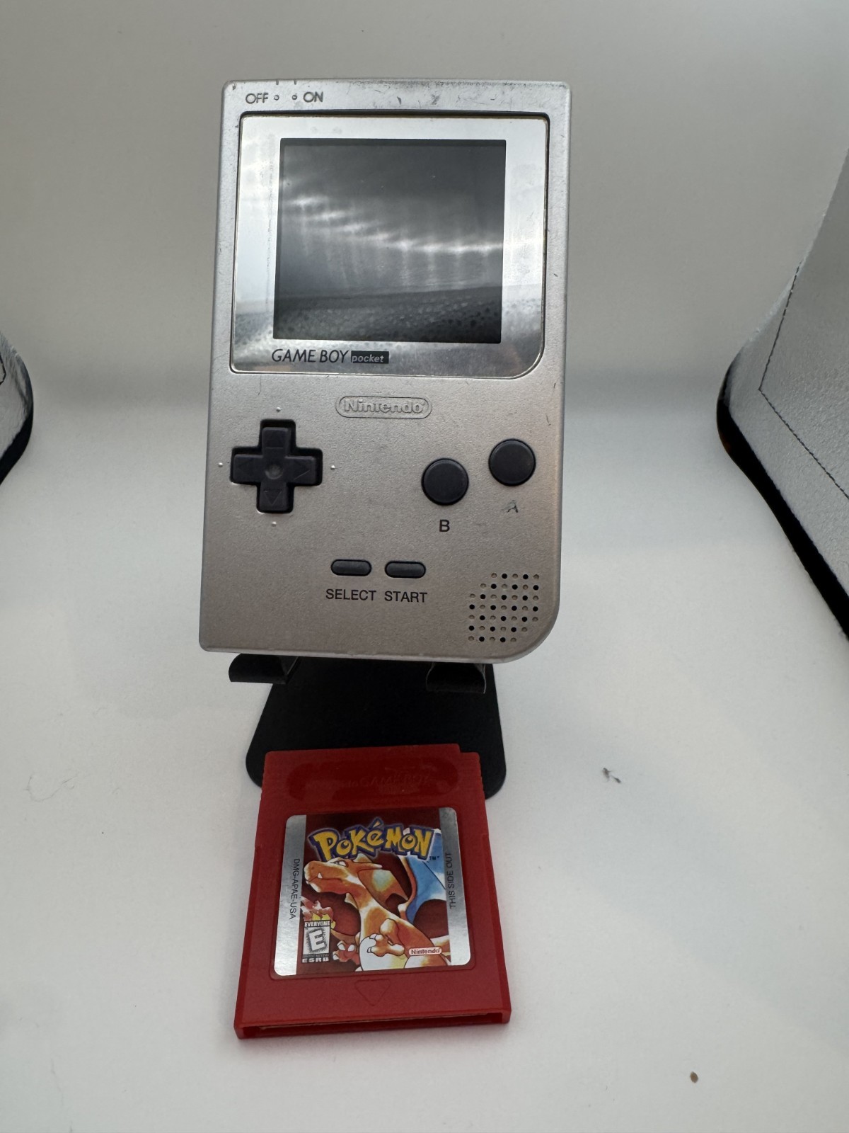 Nintendo Game Boy Pocket Silver Handheld System- With IPS Screen