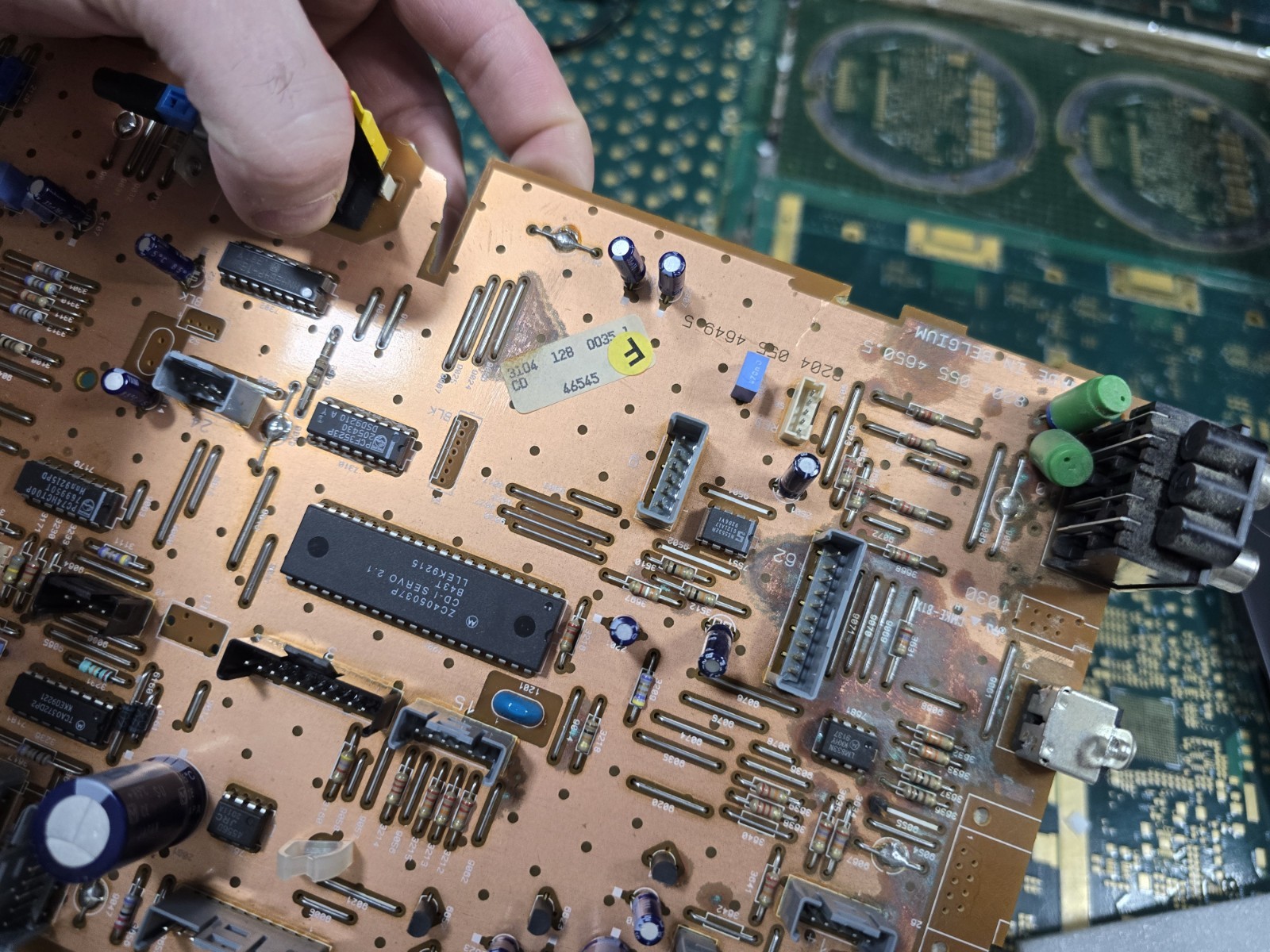 Philips CDI 910 EXACT CORROSION Motherboard-Not Tested-Intact-PARTS-READ ALL