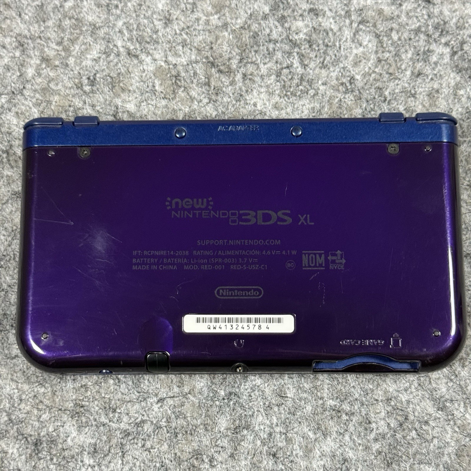 Nintendo 3DS XL Galaxy Edition Handheld System – Purple with Charger