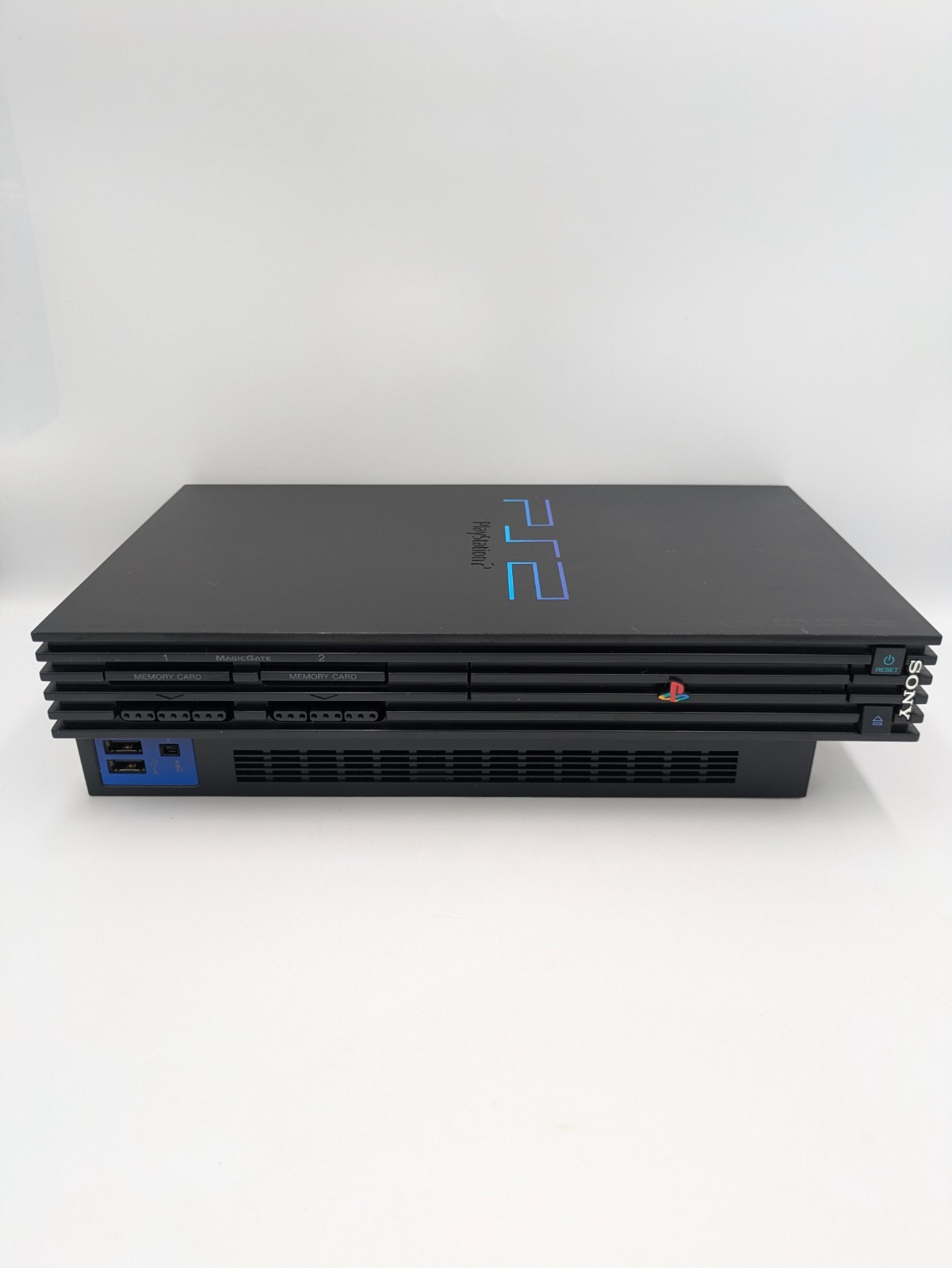PS2 PlayStation 2 Console Flat Black SCPH-30000 With Memory Card Japanese Tested