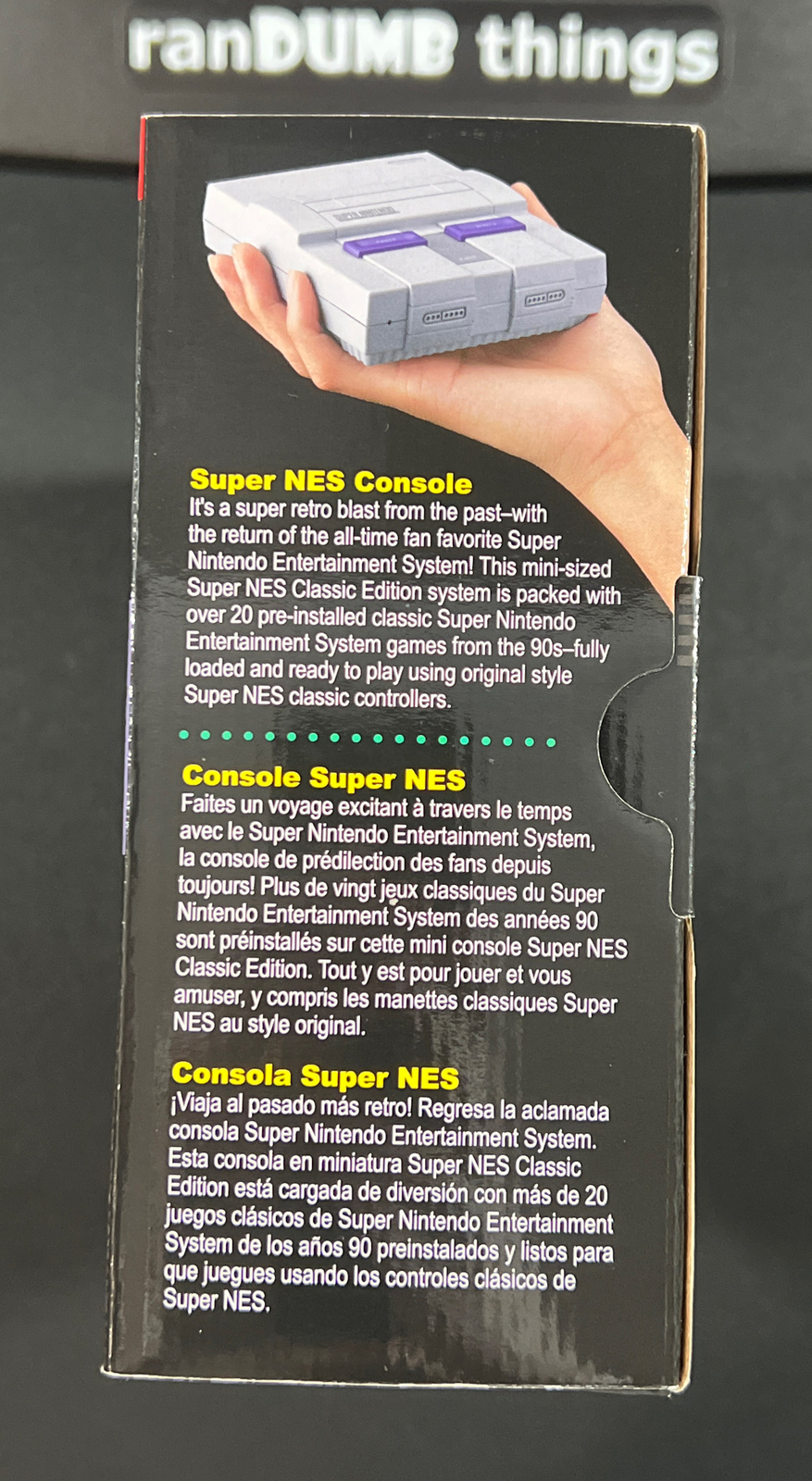 Super Nintendo SNES Classic Console + Two 6′ Extensions – Ships Priority from NJ