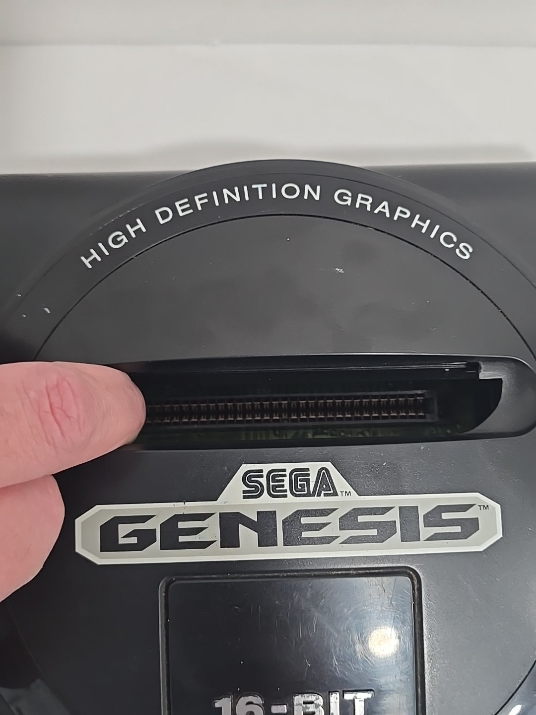 Original Sega Genesis Console Model 1601 + 2 Controllers & Sonic Hedgehog TESTED