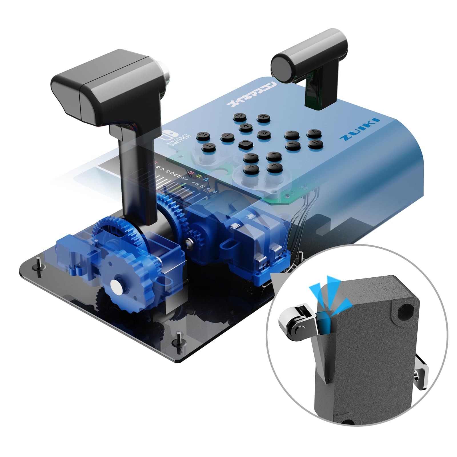 ZUIKI MASCON Train Controller Blue USB Switch PC ( Steam ) Densha de GO Japan