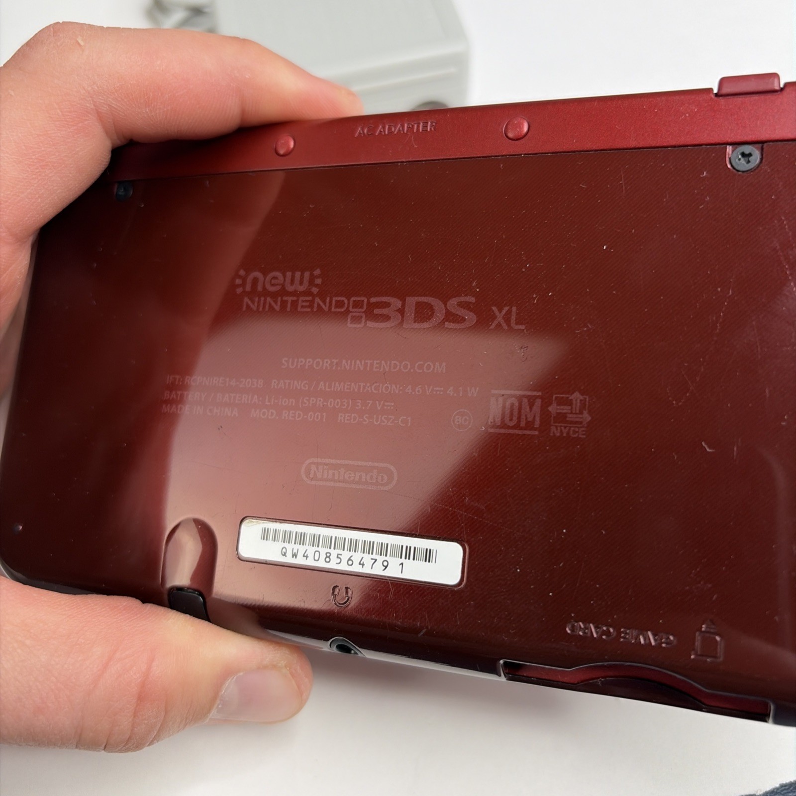 New Nintendo 3DS XL Red Console US Model – Tested! W Charger Stylus