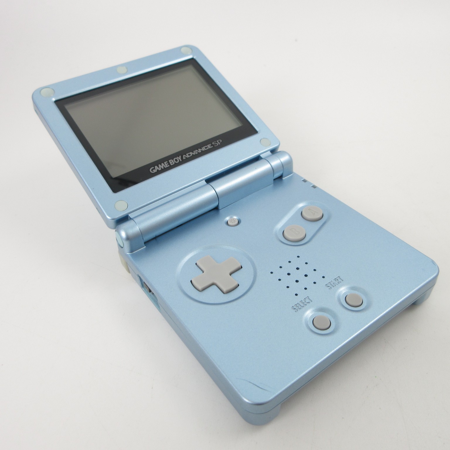 【Excellent】Nintendo GameBoy Advance SP Pearl Blue GBA Console #RET08/0604/02
