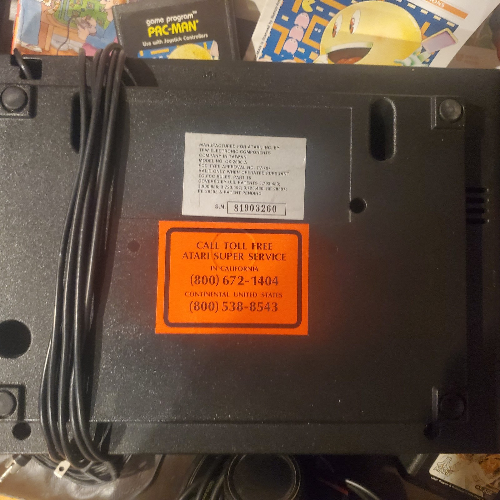 Atari 2600 Console 4Joystick, 2 paddle & 9 Game Bundle – used but stored well
