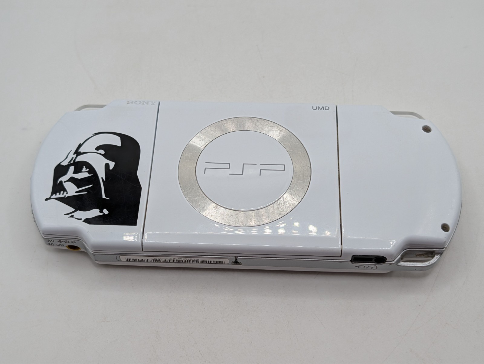 Sony PlayStation White PSP-2001 Limited Star Wars Darth Vader Console Working