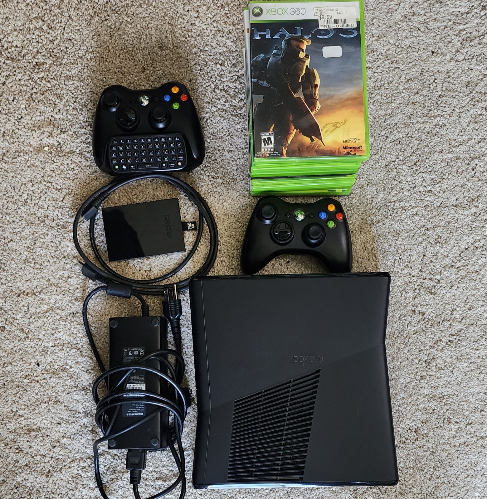 Microsoft XBox 360 S 1439 – Backward Compatible Model! – Bundle with extra drive