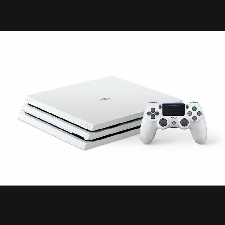 Sony PlayStation 4 Pro 1TB White Console DualShock 4, with extra controller
