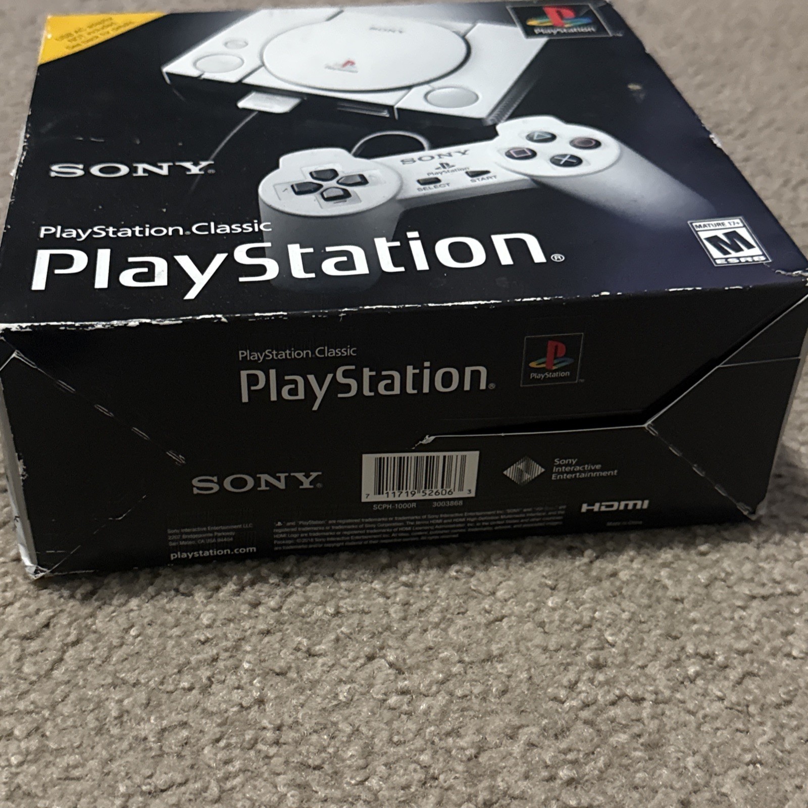 Sony PlayStation Classic PS1 Mini Console 2018, 20 Built-in Retro Games, TESTED