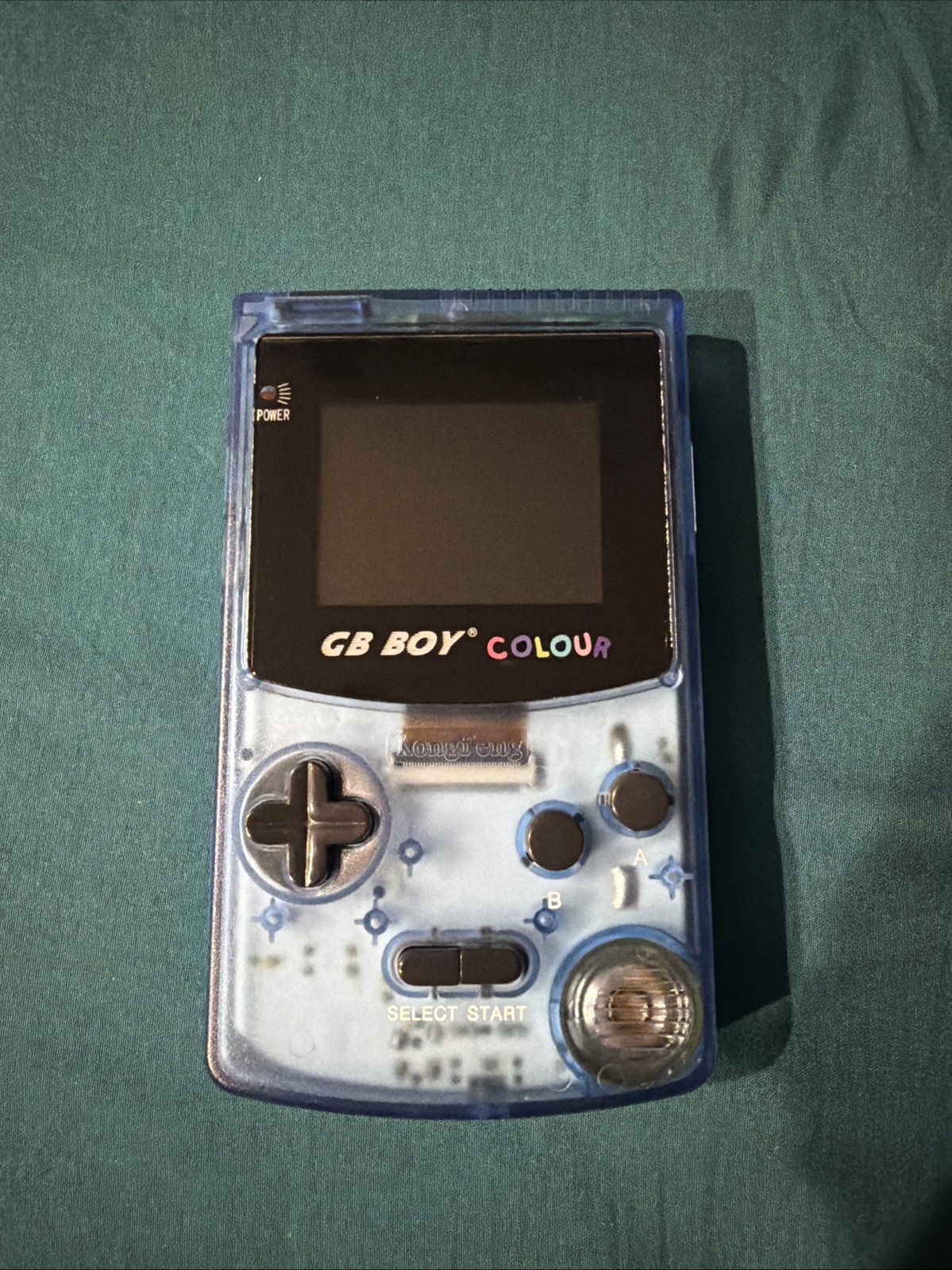 GB BOY COLOUR Kongfeng 66 in 1 Handheld Gameboy Color Clone Crystal Blue In Box
