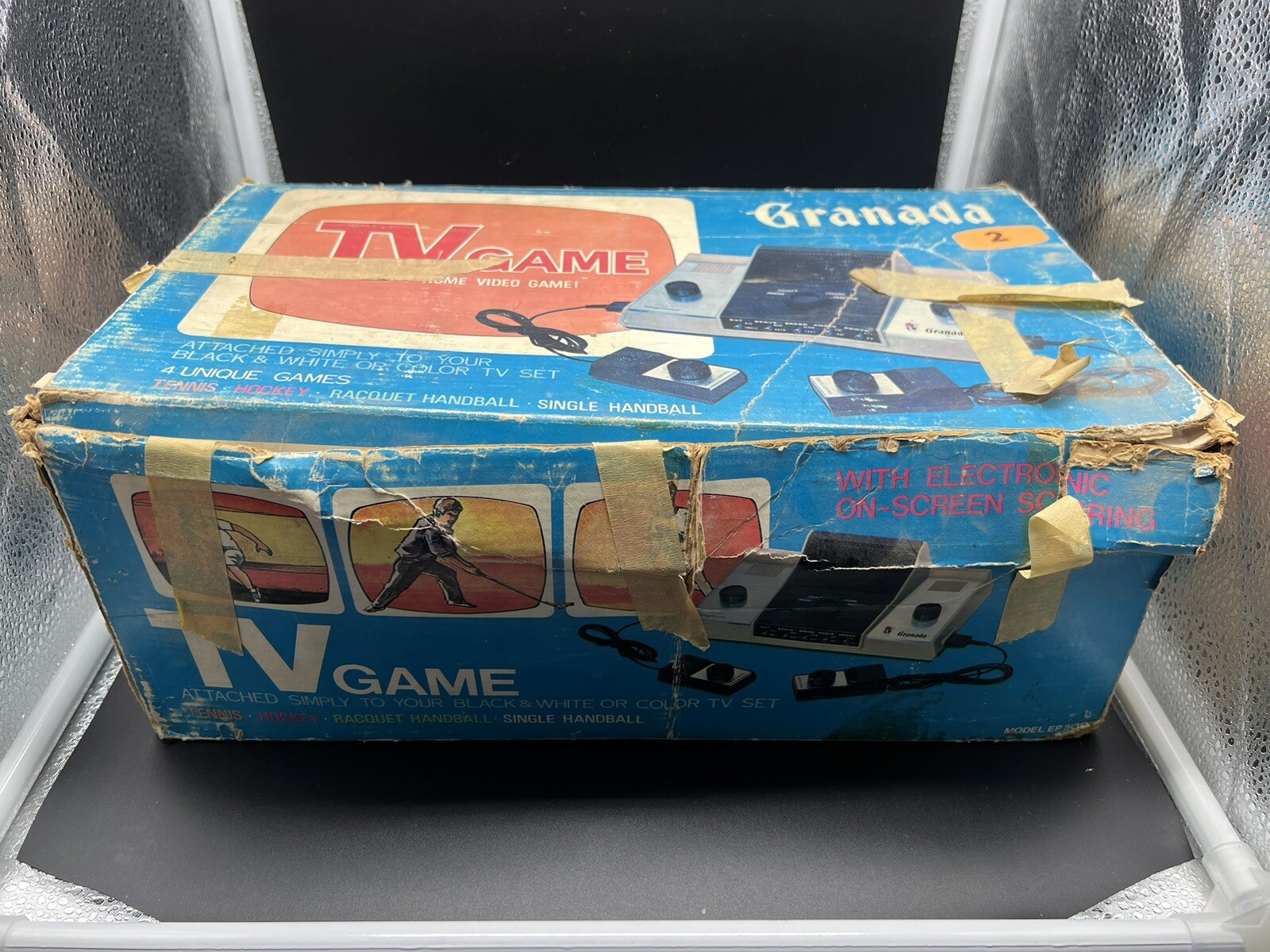 1977 GRANADA® TV GAME Magnavox® EP-500 4-in-1 Video Arcade Game Console IN WRAP