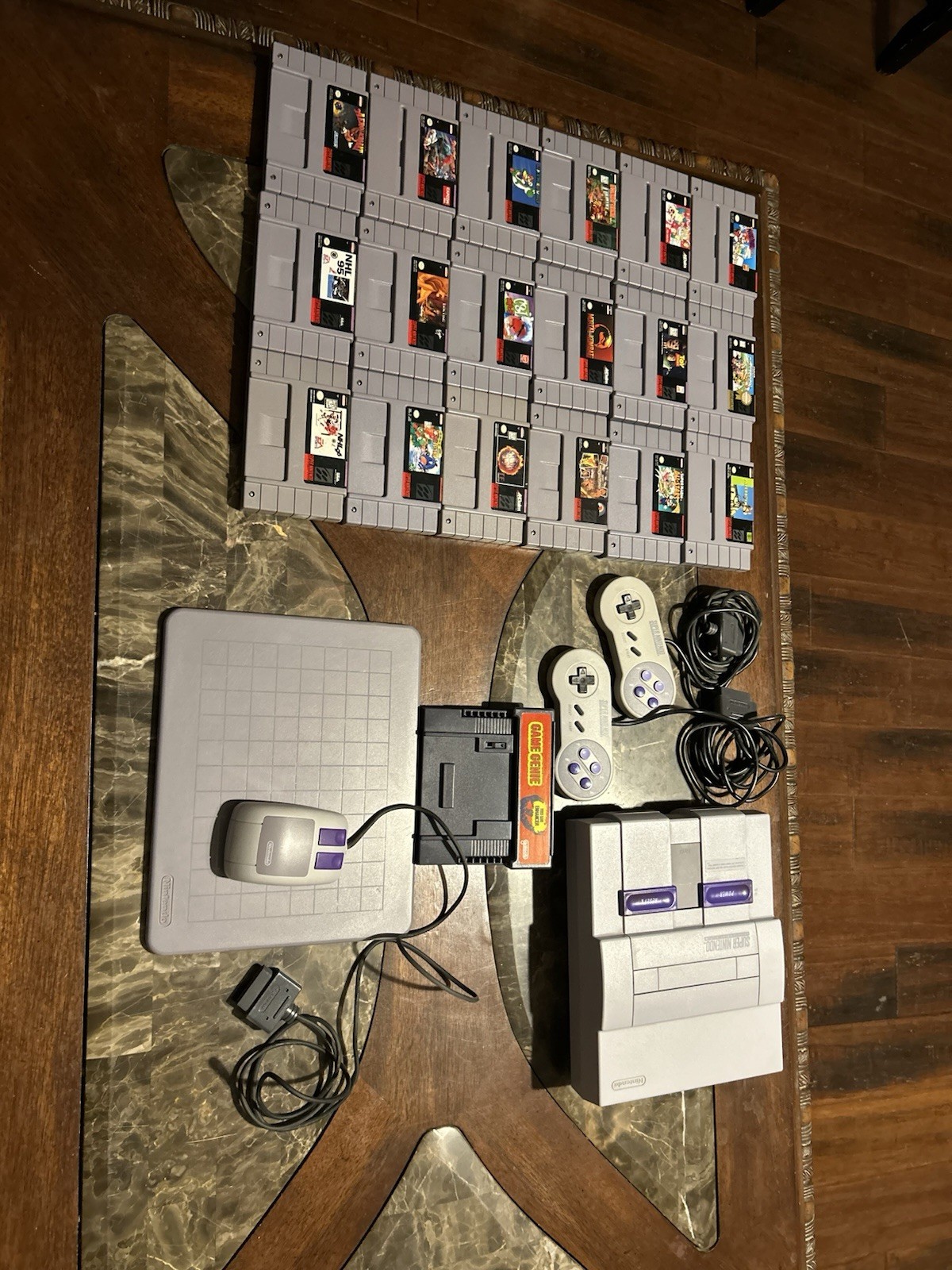 Super Nintendo SNES With 18 Games