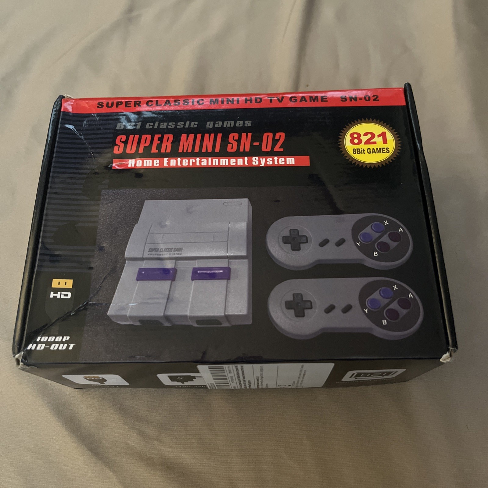 Super Classic Mini HD TV 821 Game Console SN-02 READ ENTIRE DESCRIPTION!