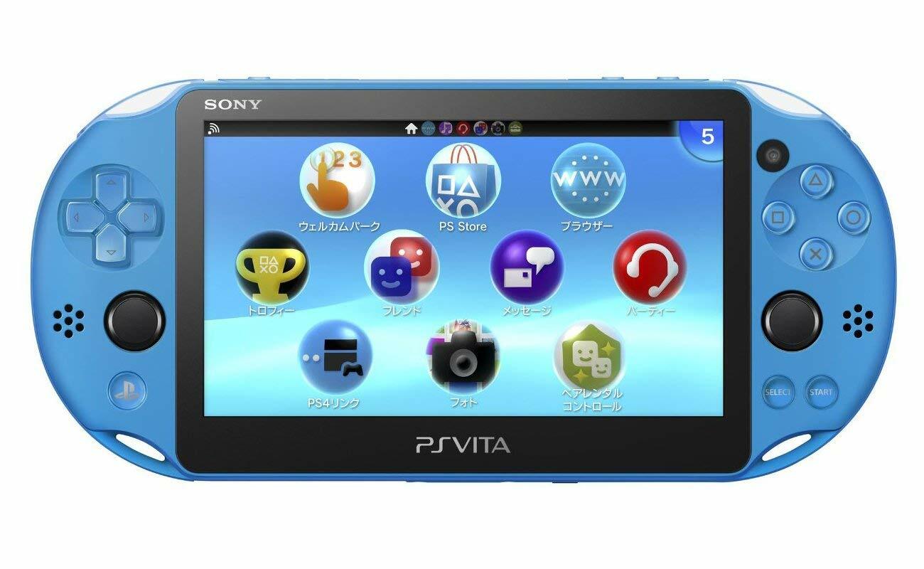 USED PS Playstation vita Wi-Fi model AQUA BLUE PCH-2000 ZA23 JAPAN only console
