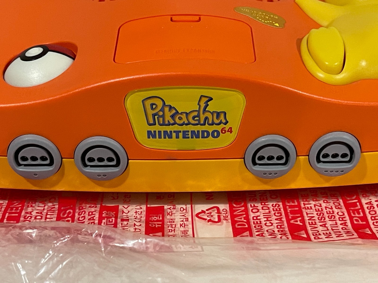 Pokemon Nintendo 64 N64 Japanese Pikachu Orange Limited RARE Japan JAP CIB