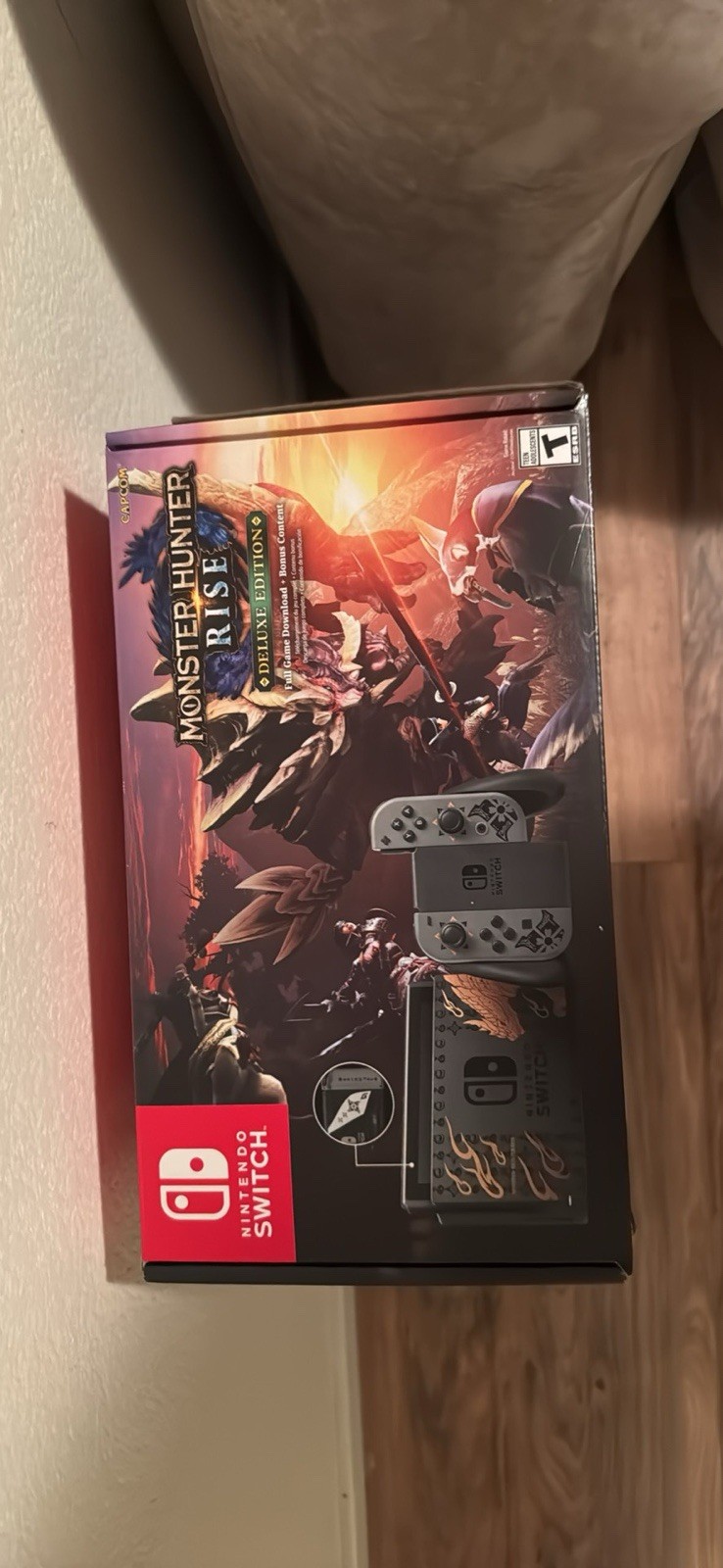 Nintendo Switch Monster Hunter Rise Console W/Game Deluxe Edition