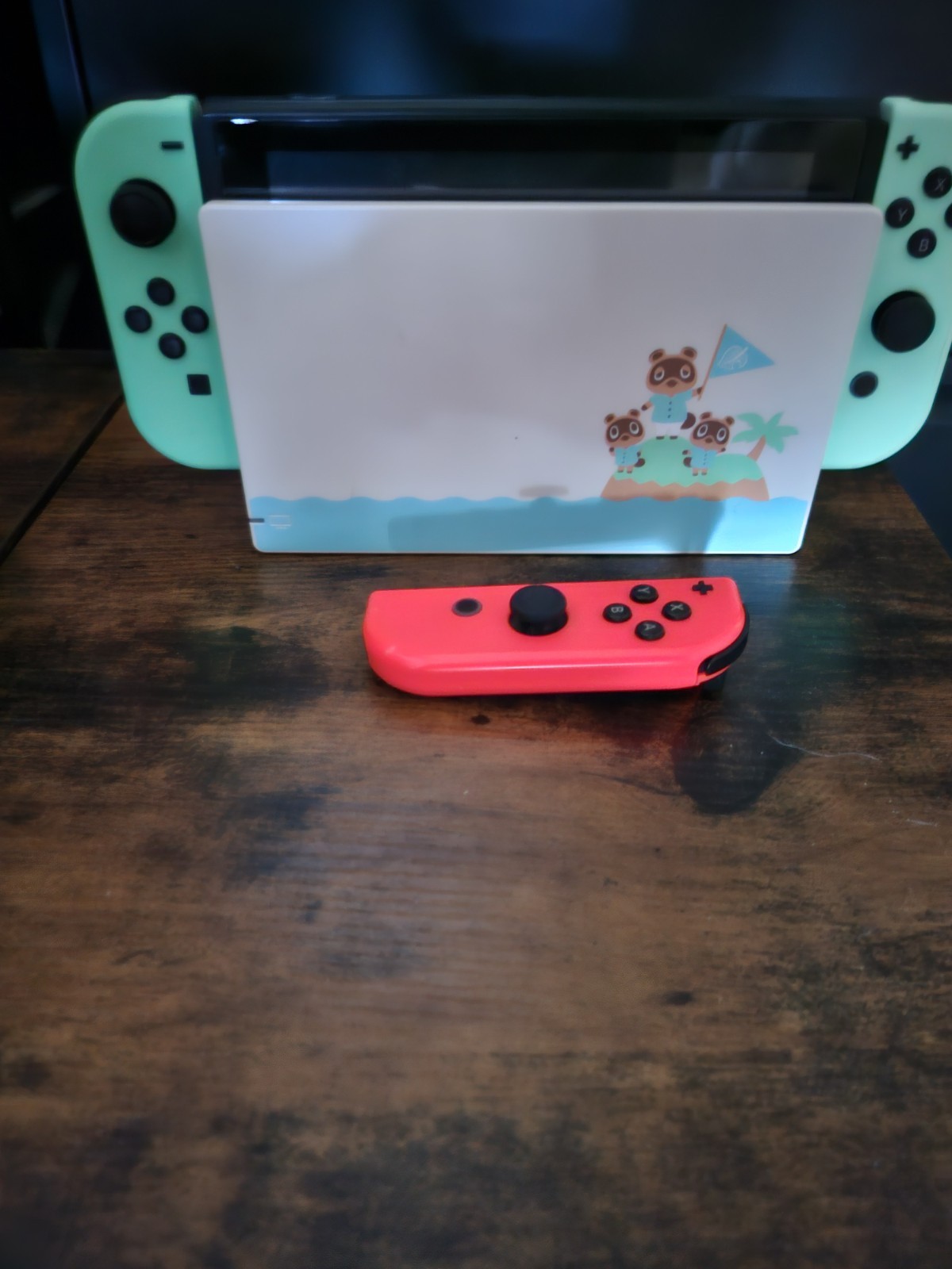 Nintendo Switch Animal Crossing Edition With Extra Joy Con