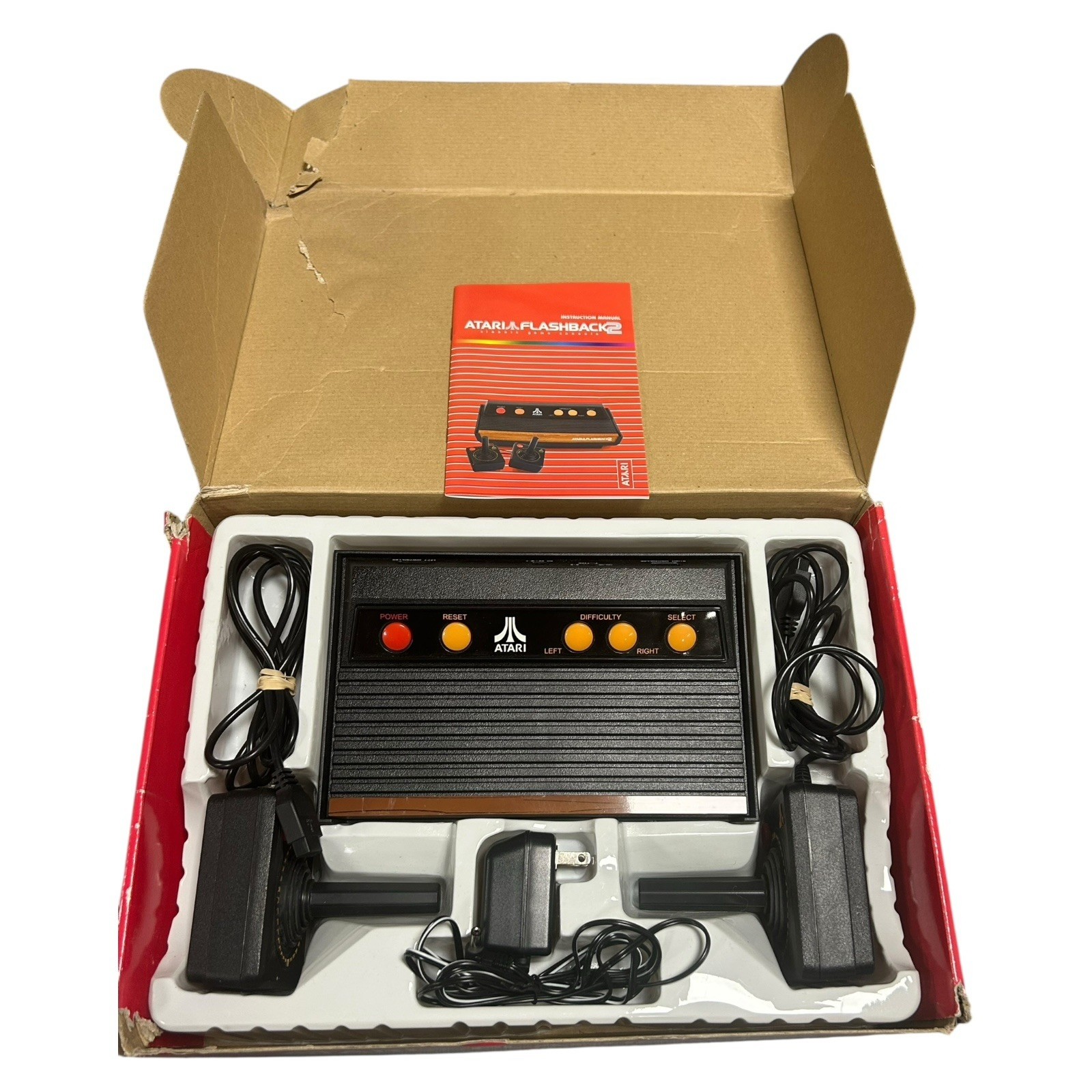 Atari Flashback 2 Classic Game Console complete w/ 40 Built-In Games CIB Tested