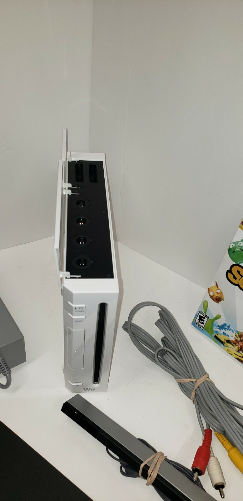 Nintendo Wii System With Squeeballs Party Game (Tested Works! No Controllers)