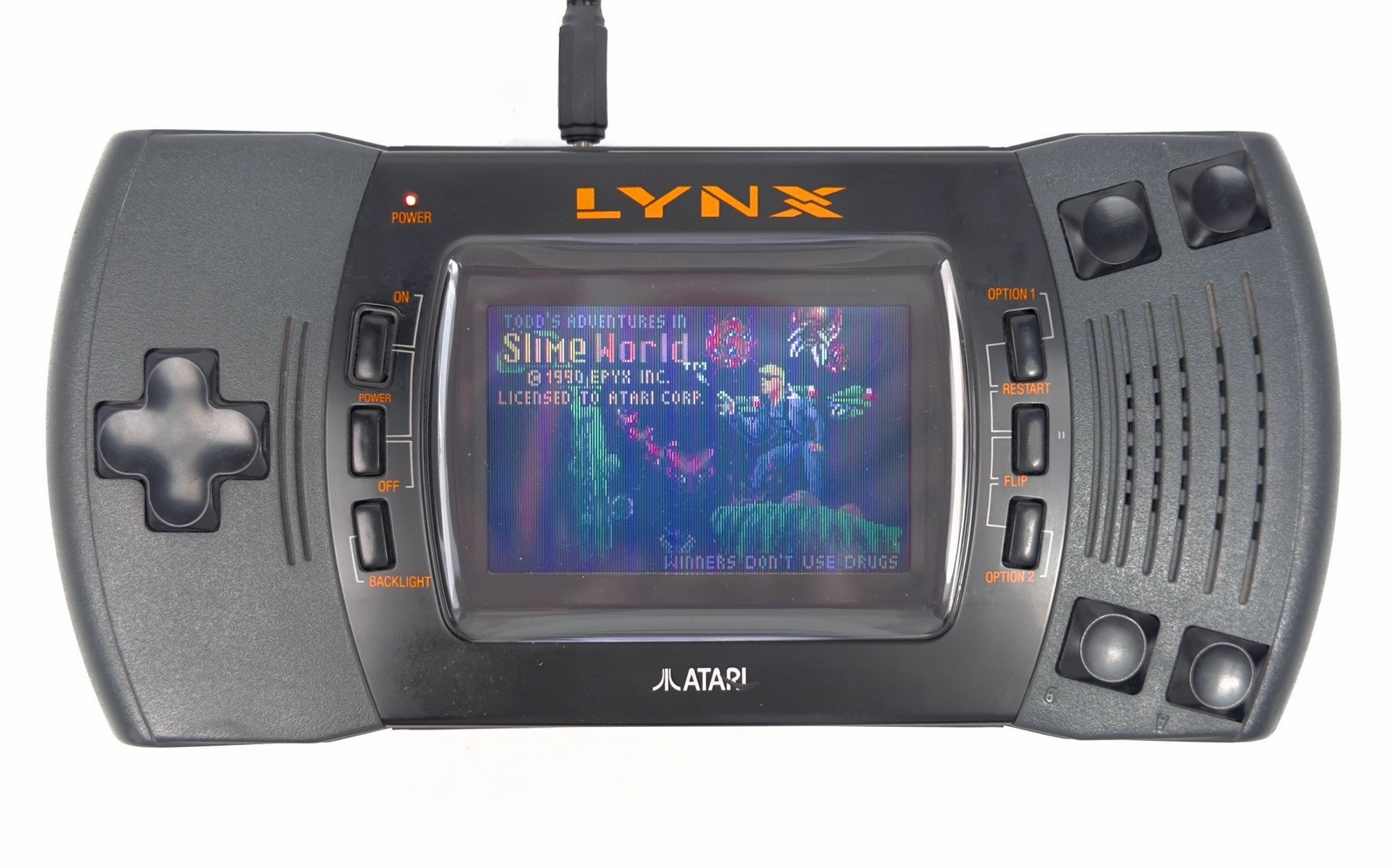 Atari Lynx II Handheld System w/ Game Tested And Working