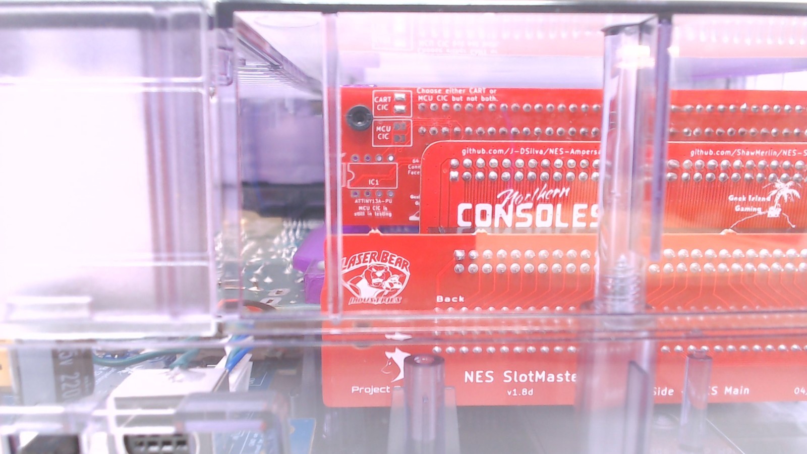 NES-001 Console w/ RGBNES Version 3.1c , Slotmaster & Full Recap – 1 Yr Warranty