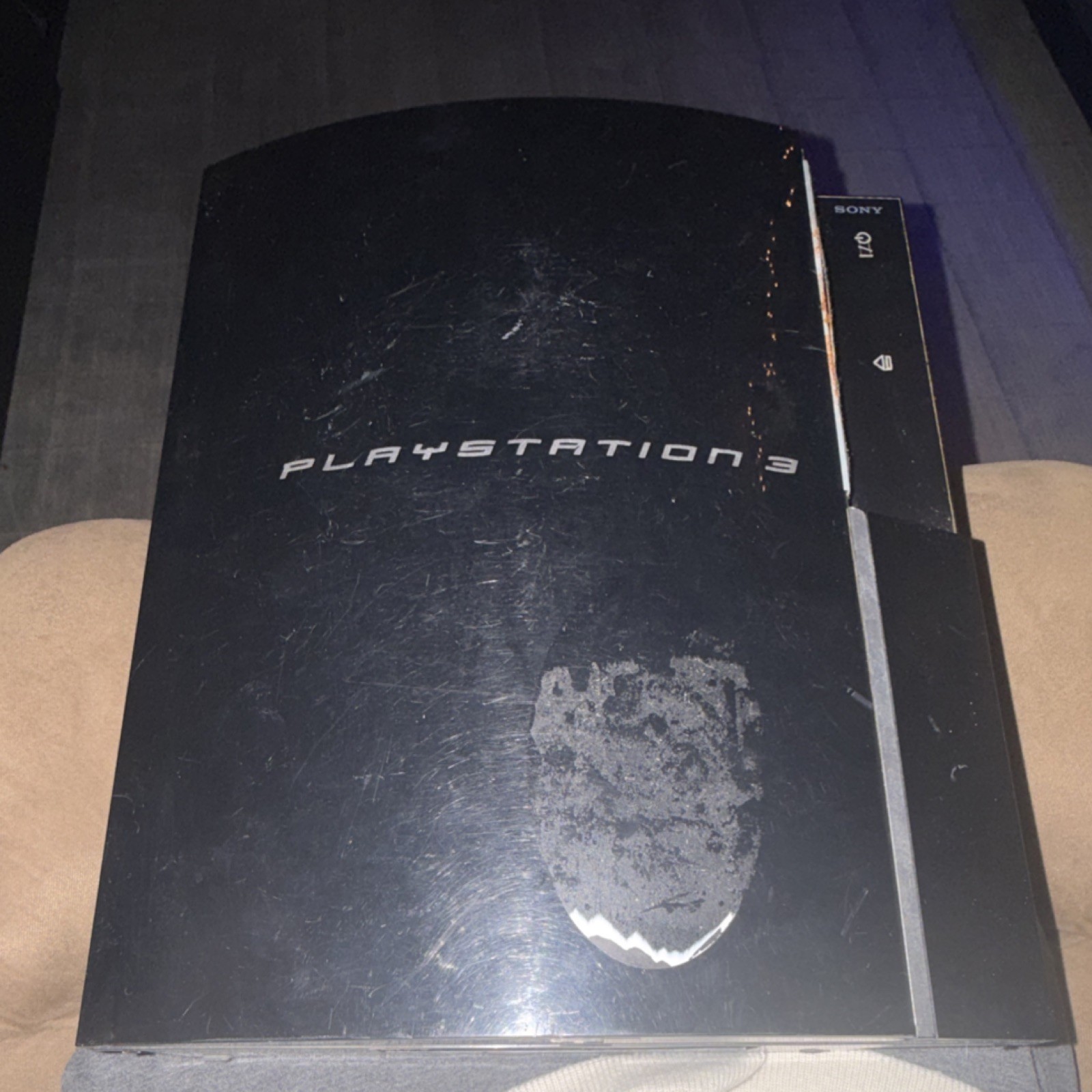 Sony PlayStation 3 Black Console Blu-Ray Compatible HDMI Ethernet USB-A untested