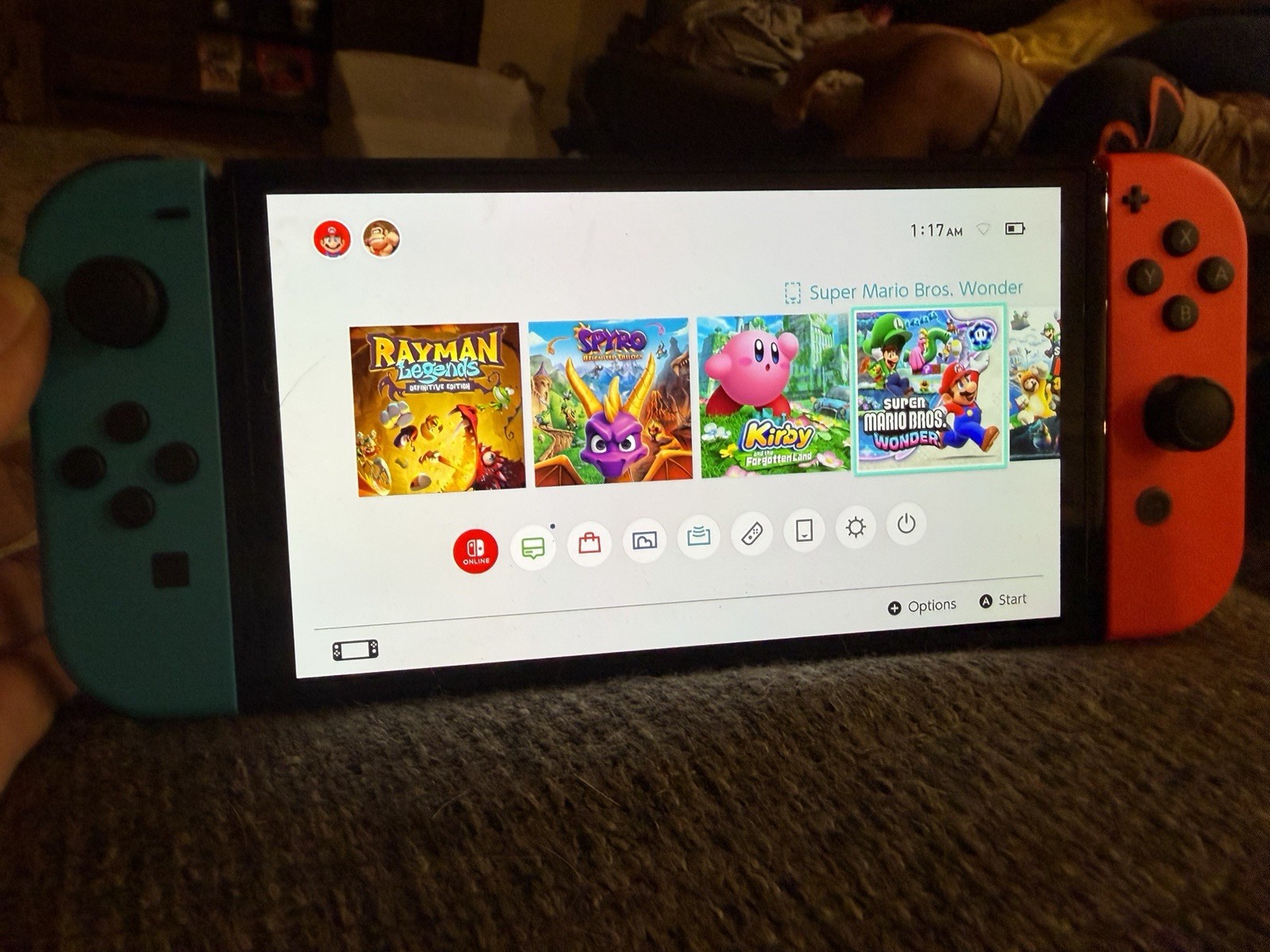 Nintendo Switch Console Black Blue Red Joy-Con Wi-Fi 256GB Handheld System