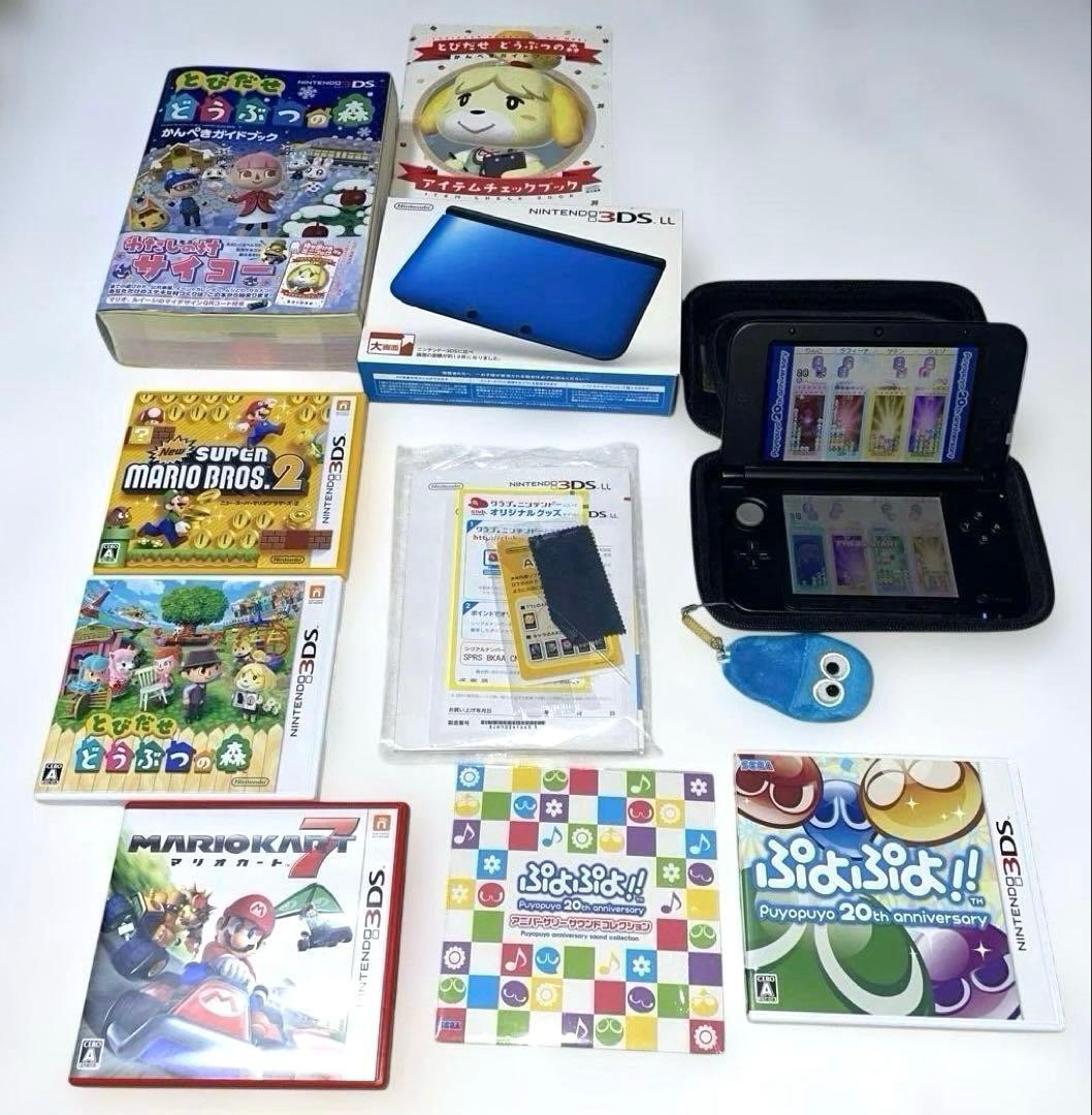 3DS/2DS/DS Complete Item In Working Condition Nintendo 3Dsll Blue Black Bu Japan