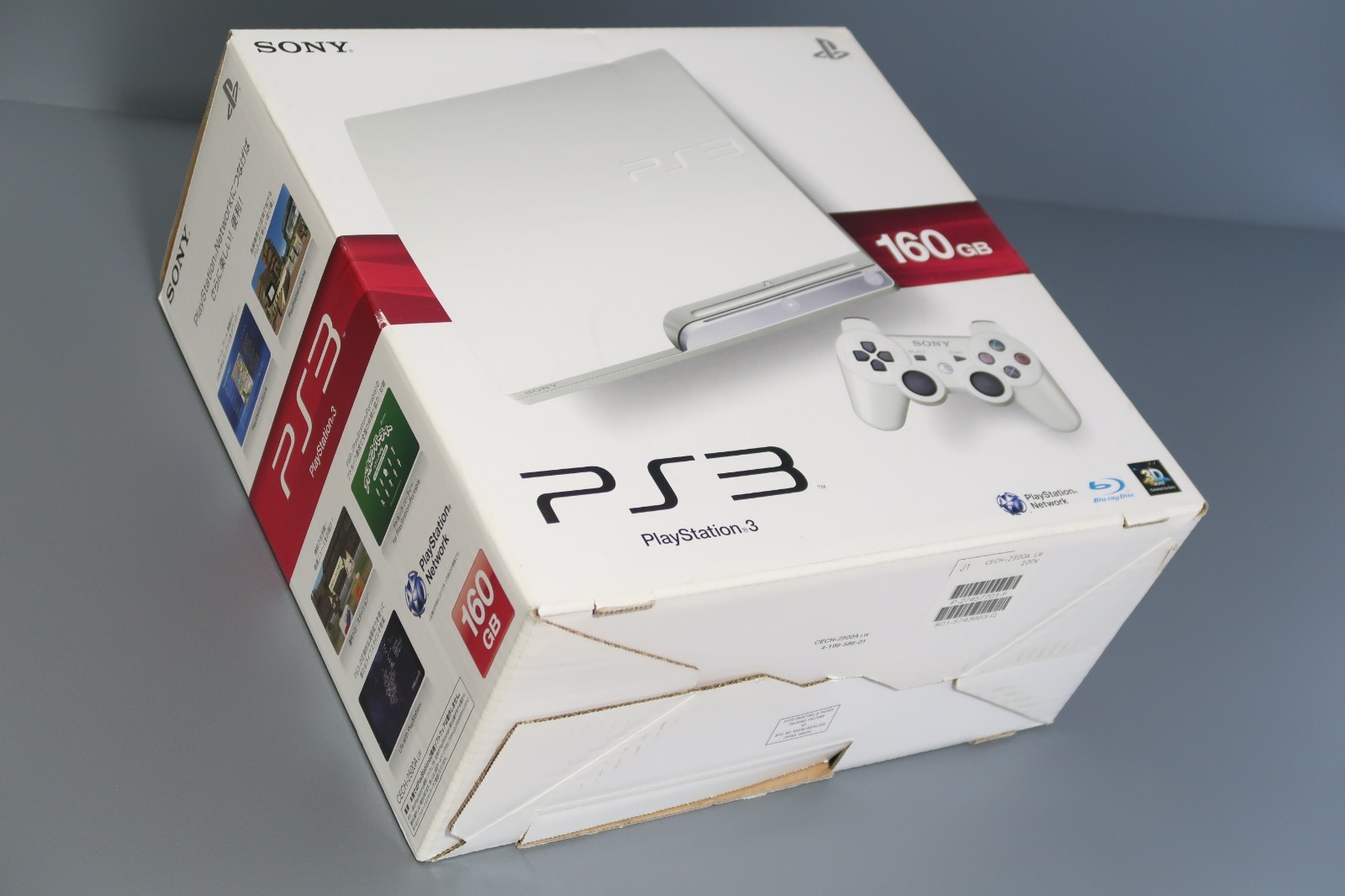 SONY PlayStation 3 PS3 CECH-2500A White Console 160GB Box Very Good Japan F/S