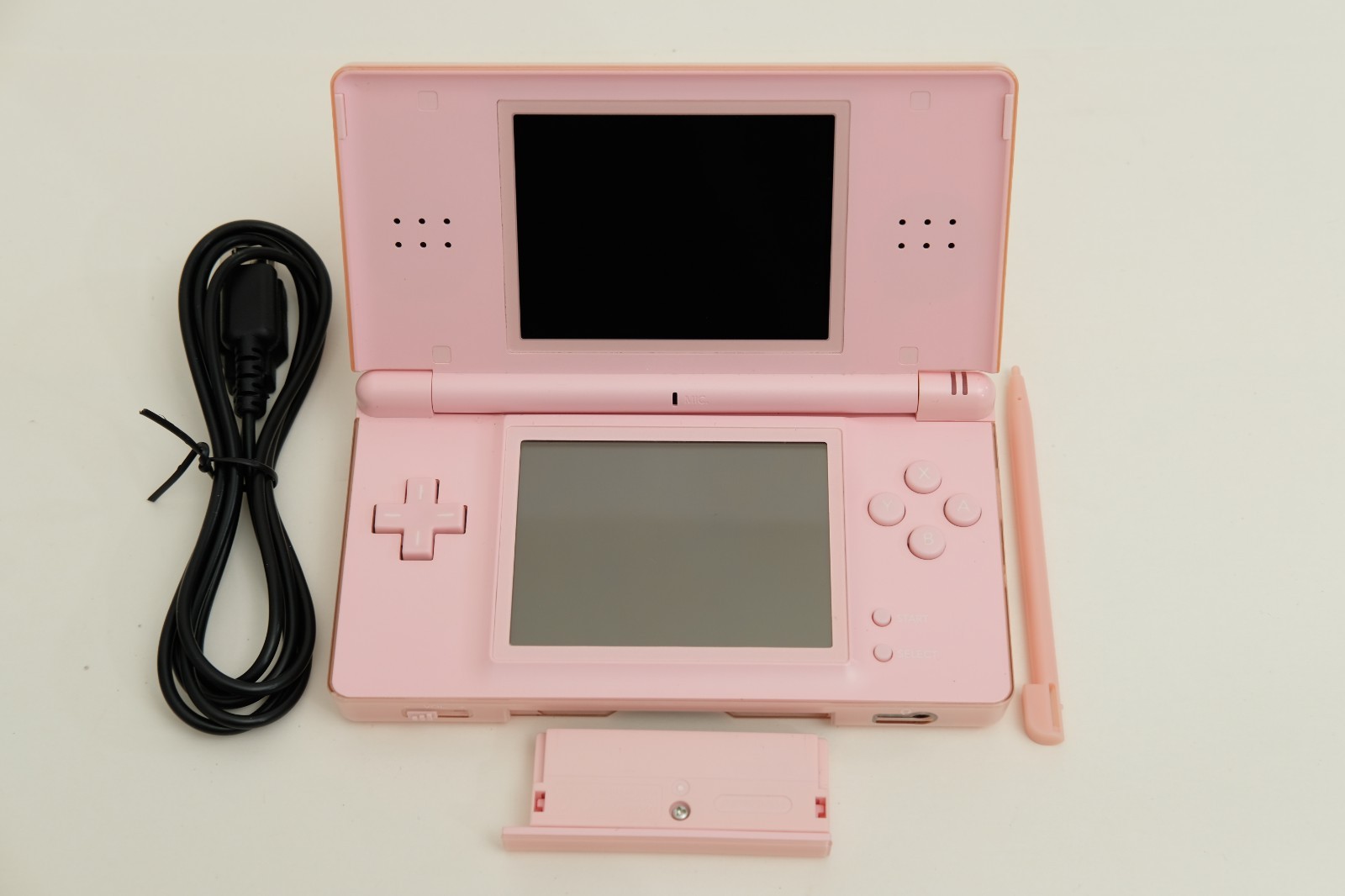 Nintendo DS Lite Coral Pink w/charger stylus gba dust cover USG-001