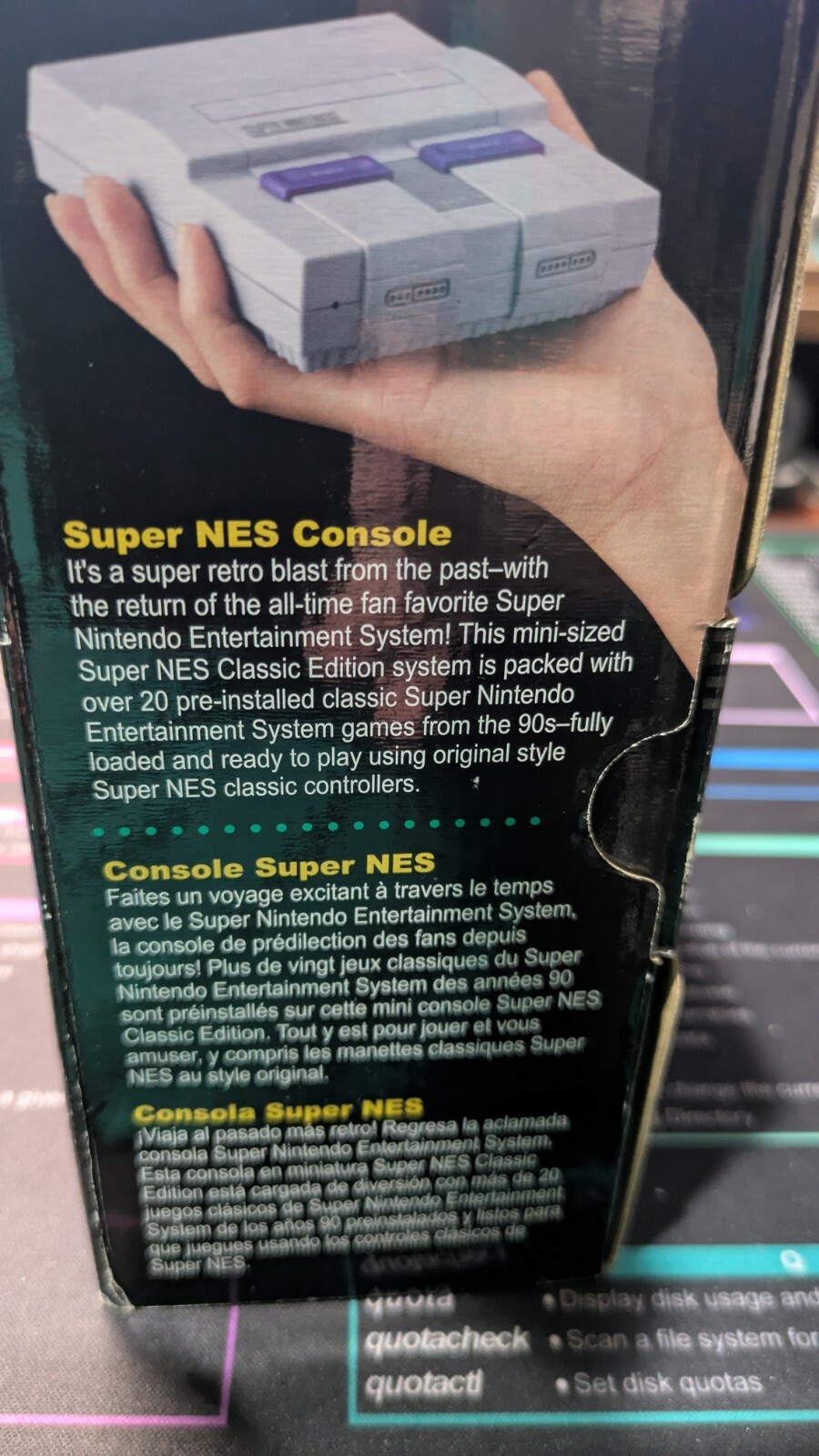Super Nintendo SNES Classic Edition Mini Console With Built in 21+ Games Pkg dmg