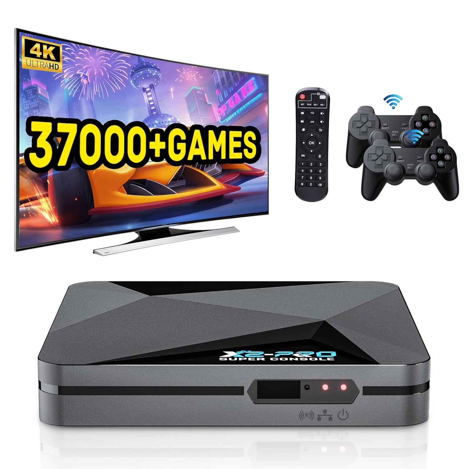 2026 Upgrade Retro Game Console,Super Console X2 PRO Emulator Console with 37,00