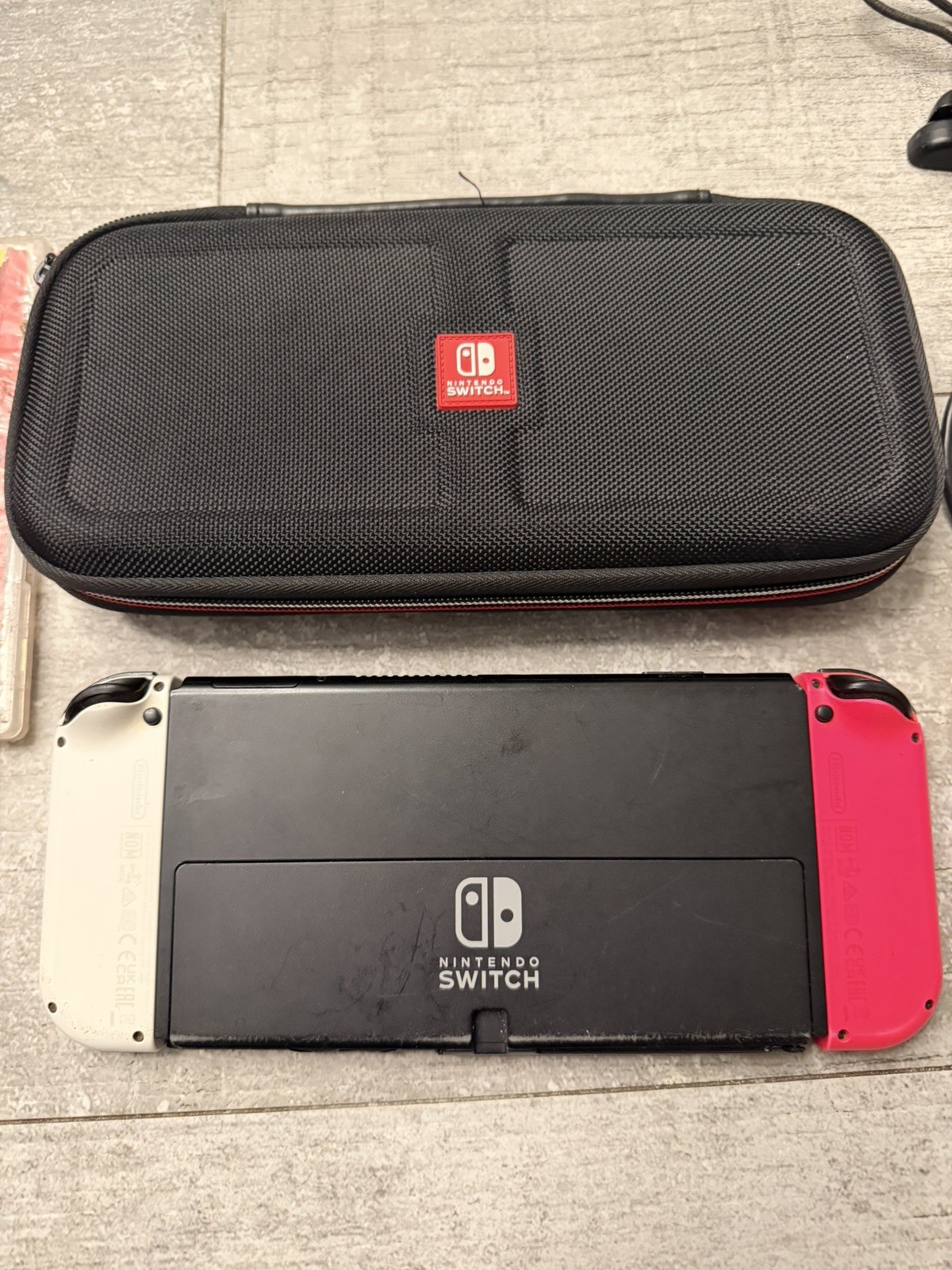 Nintendo – Switch OLED Handheld Console Bundle- 64GB Model: HEG-001 READ