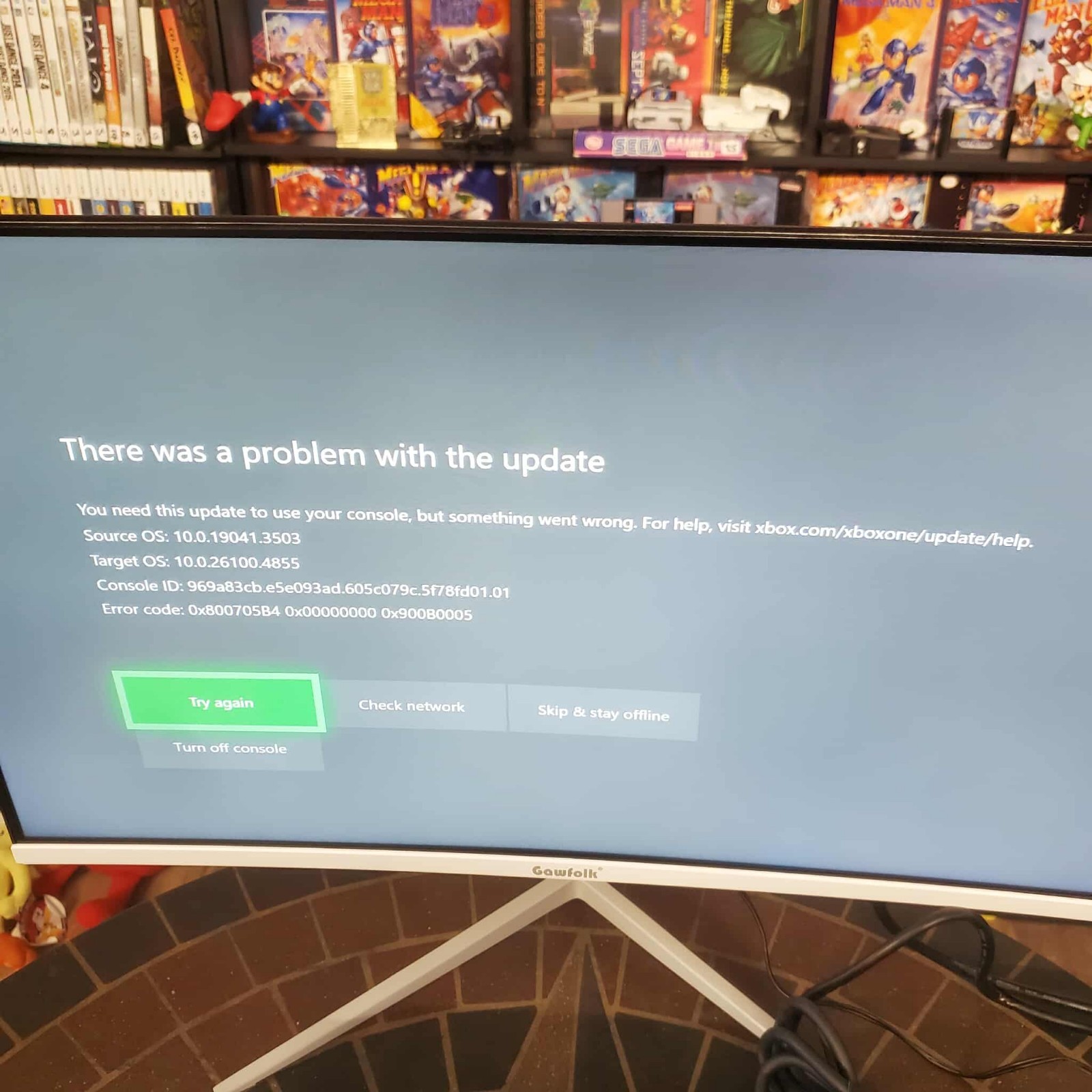 Microsoft Xbox One 500GB Console ONLY – Black – Works w/ Issues On Sticky Note!