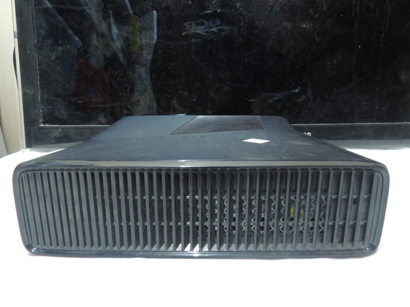 Microsoft Xbox 360 S Console – Black w controller NO power adapter #6