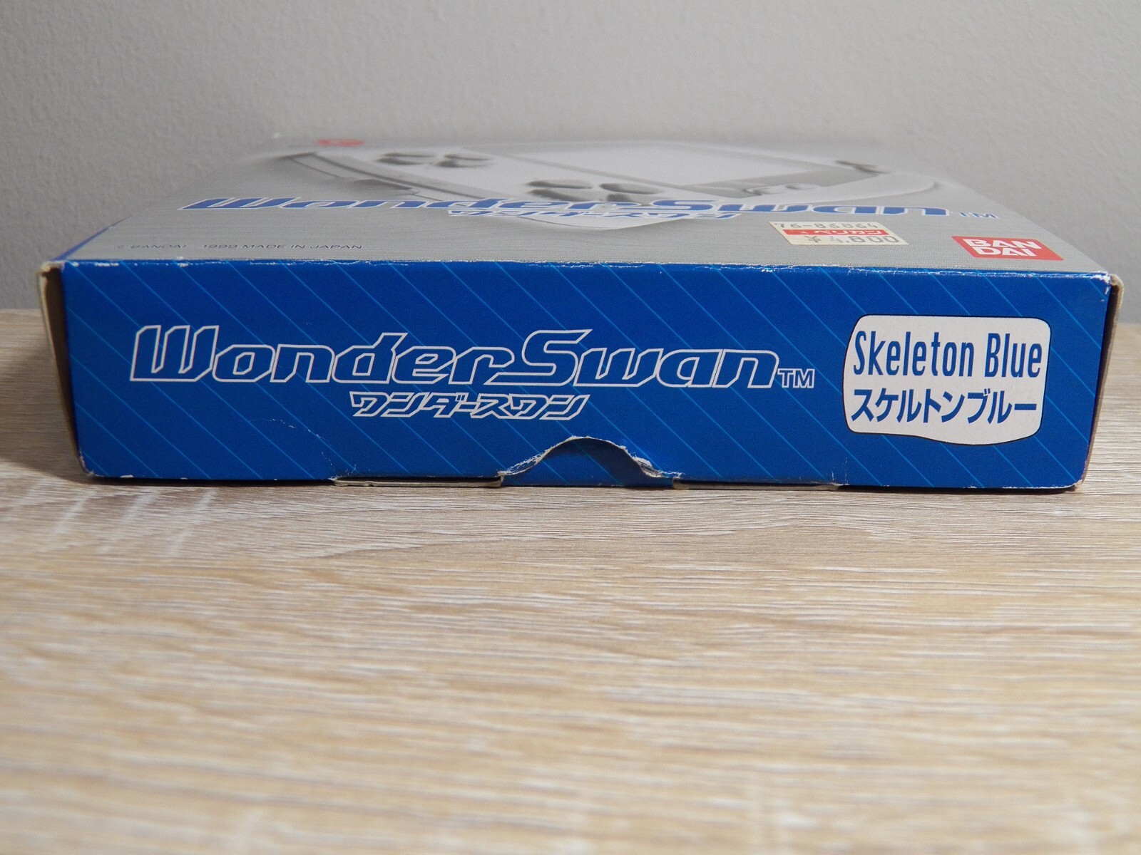 WonderSwan Handheld Console Skeleton Blue SW-001 in Box w Manual Japan Import