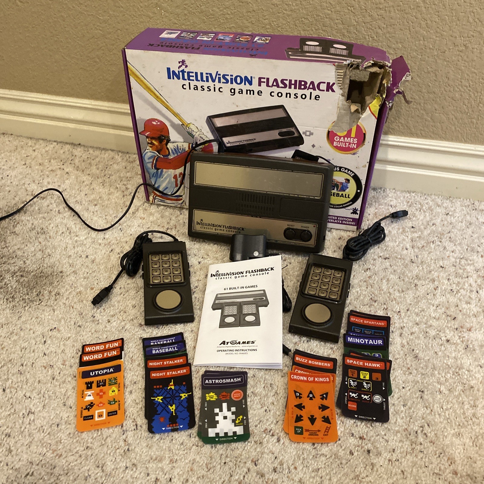 INTELLIVISION Flashback Classic Console 61 Games Complete With Box Tested!